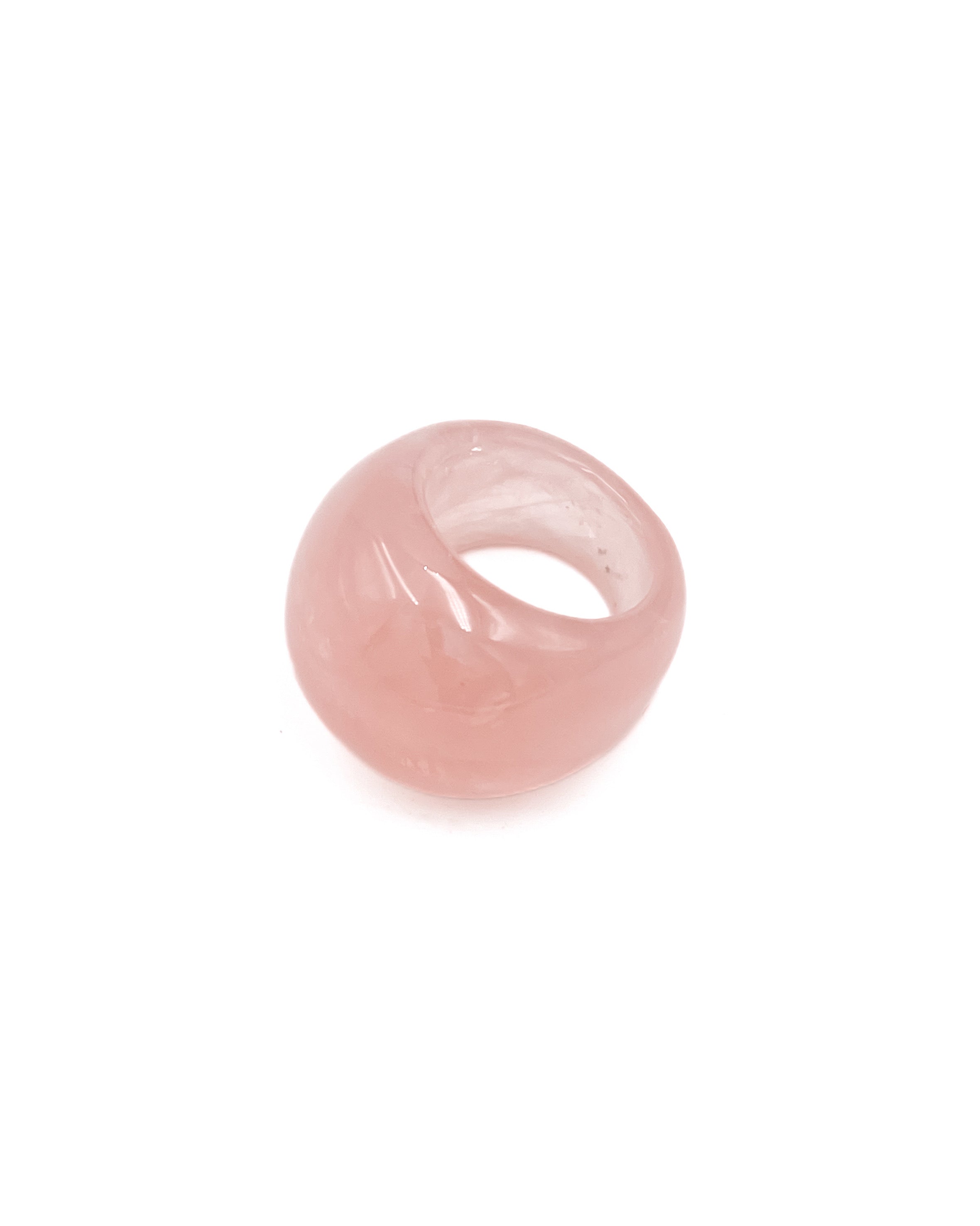 Rose Quartz Statement Ring