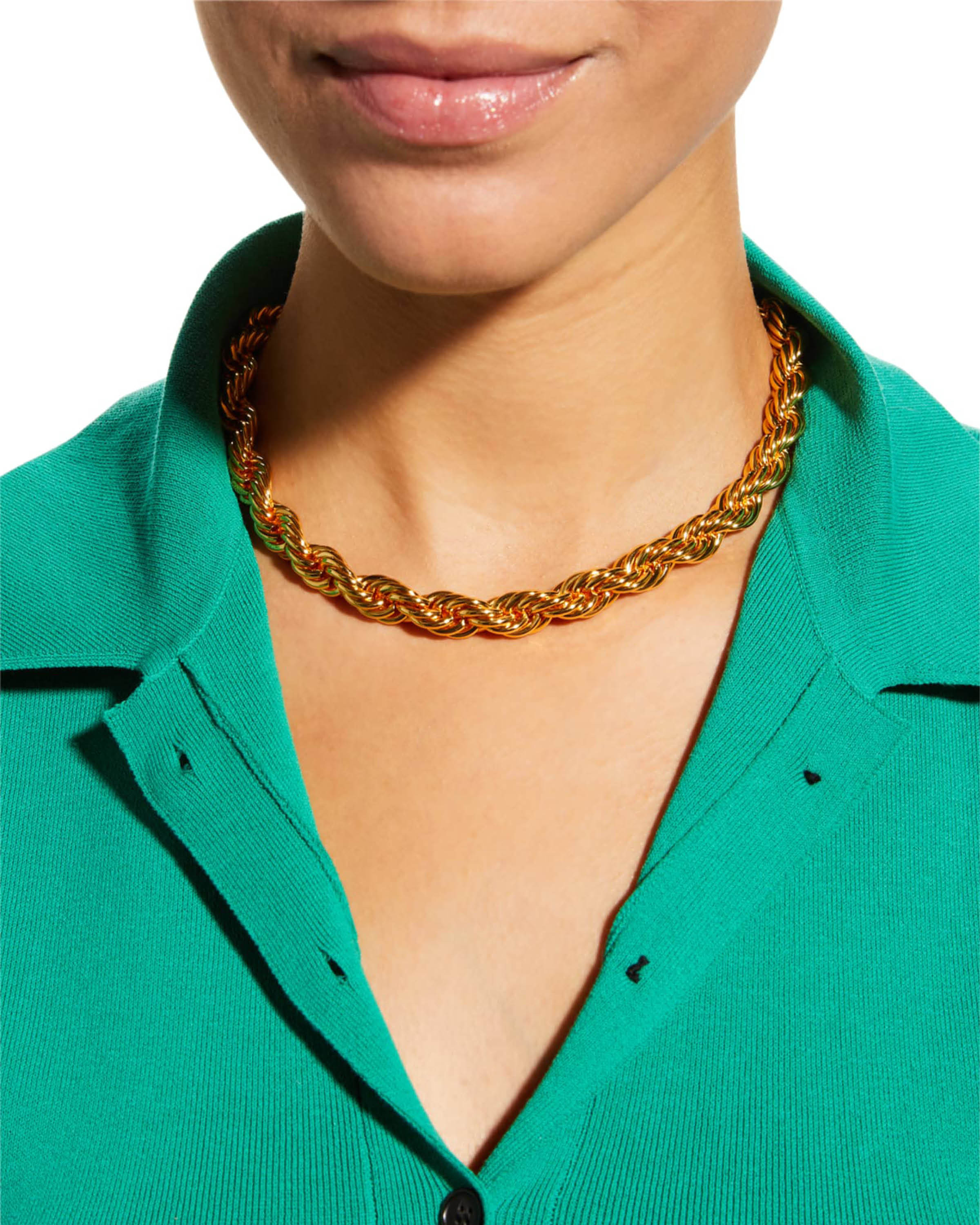 Rope Gold Chain Necklace