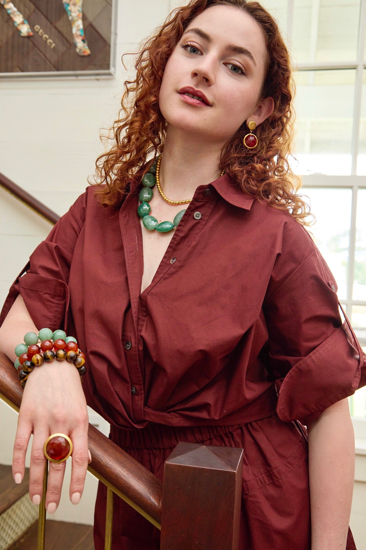 Tigers Eye Statement Stretch Bracelet