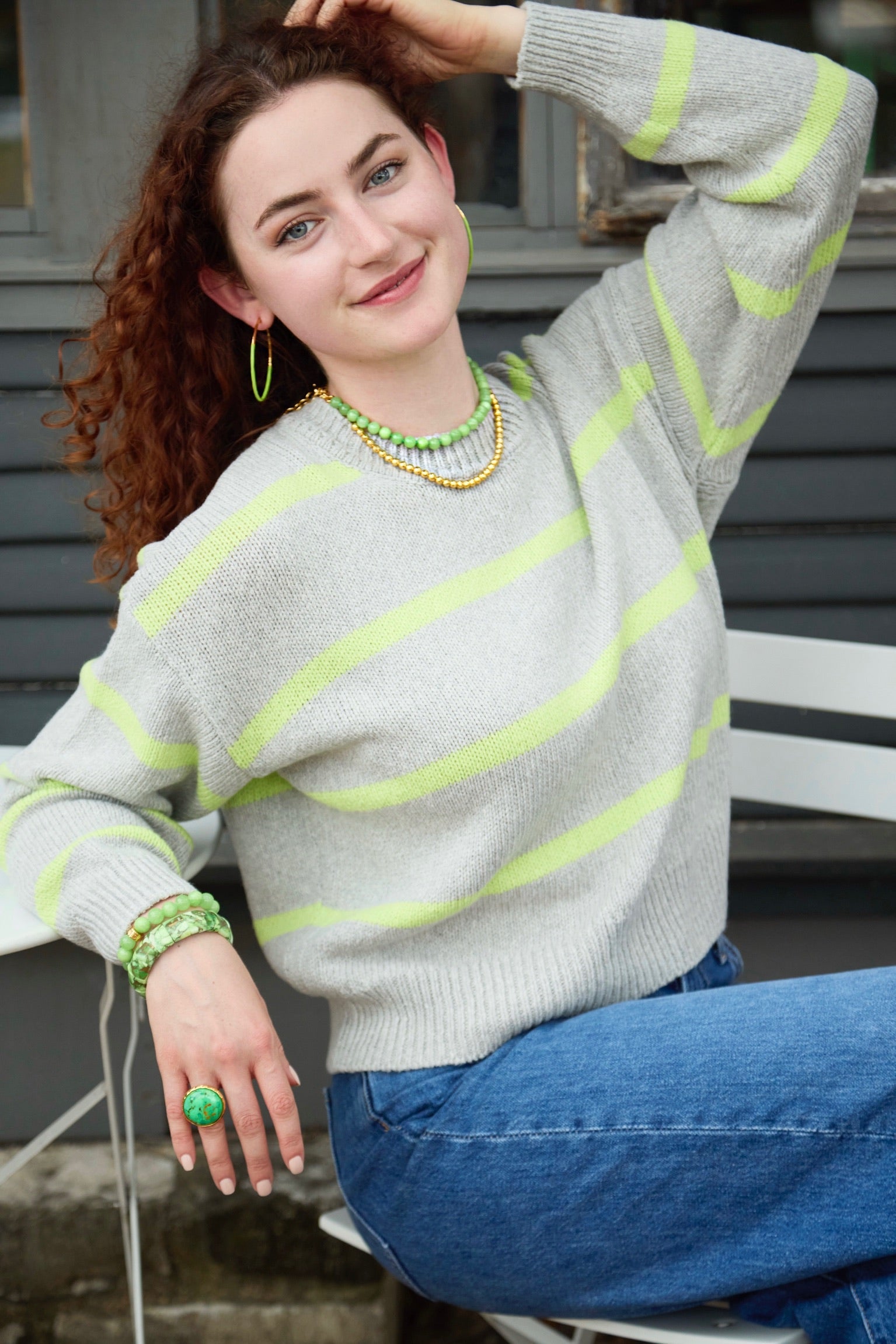Green Calcite Stretch Bracelet