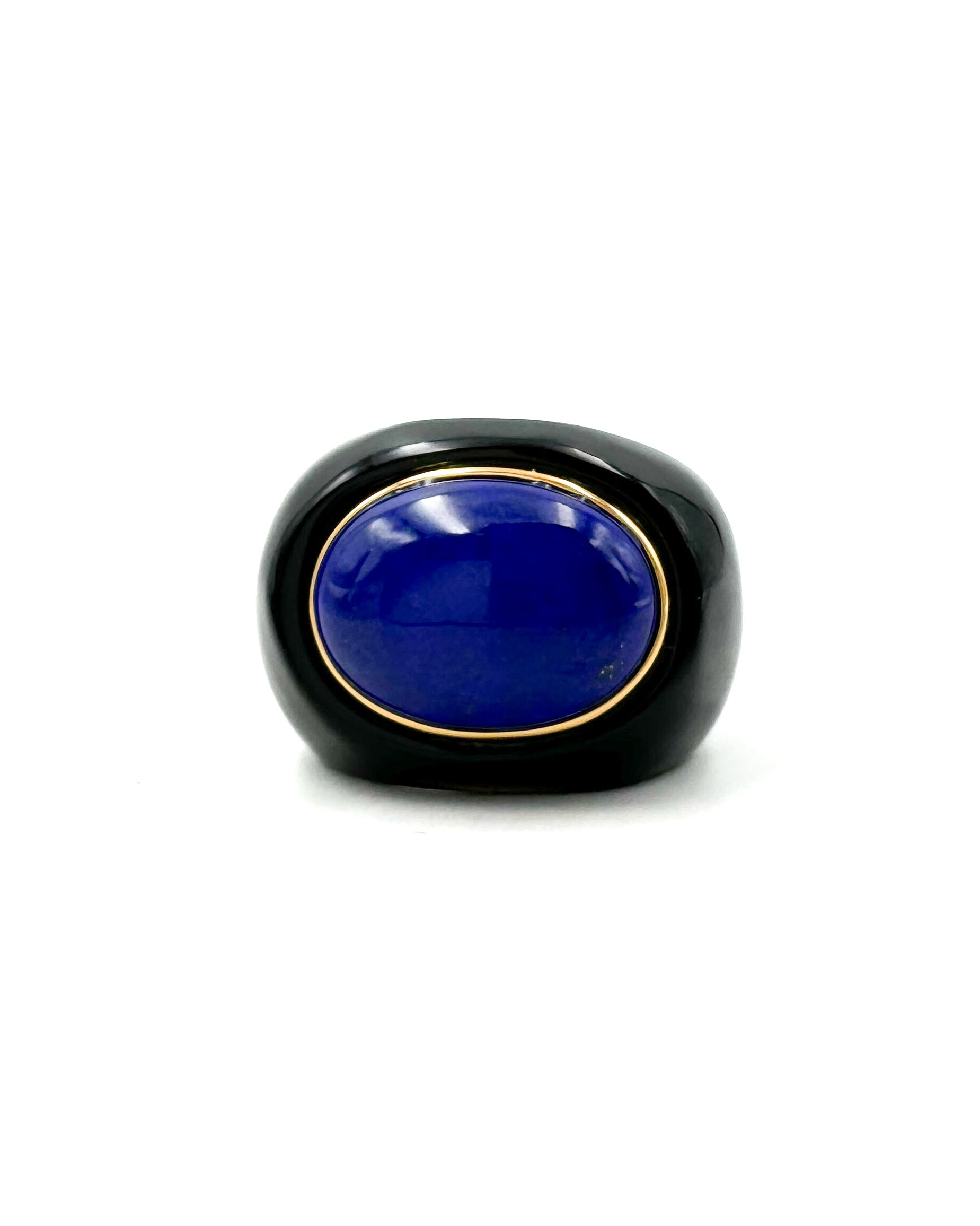 Lapis & Black Onyx Ring