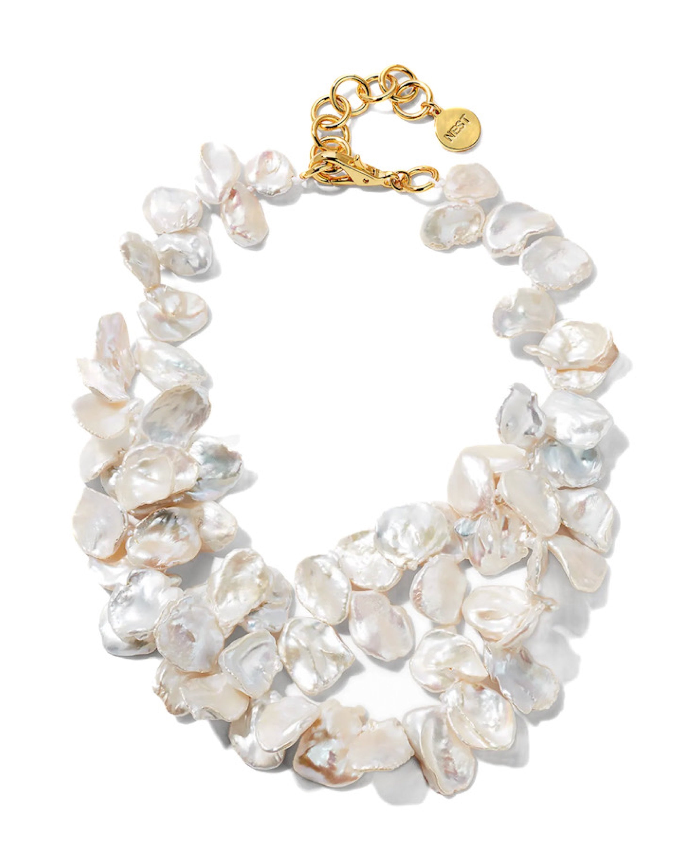Baroque Pearl Cluster Necklace