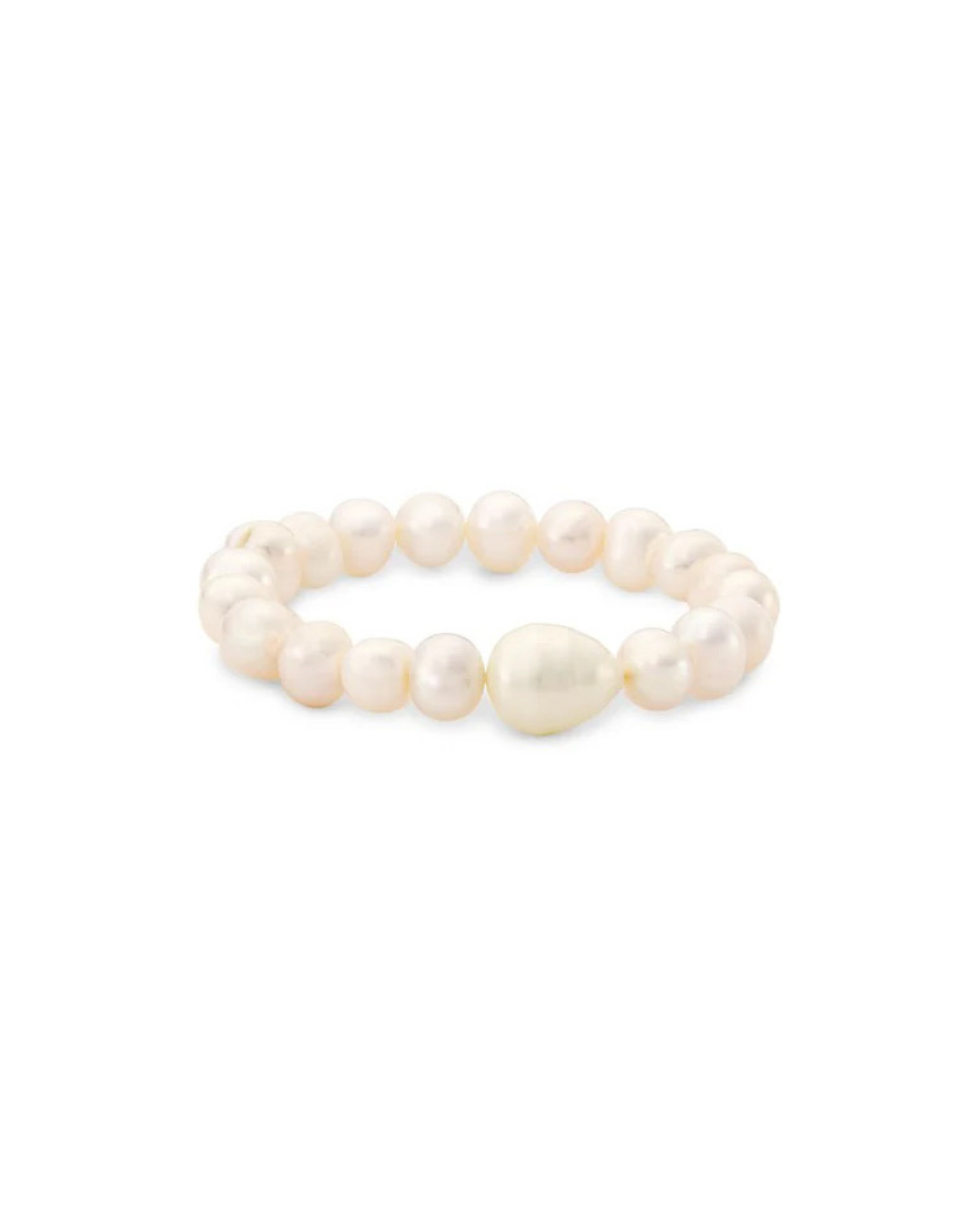 Baroque Pearl Statement Stretch Bracelet