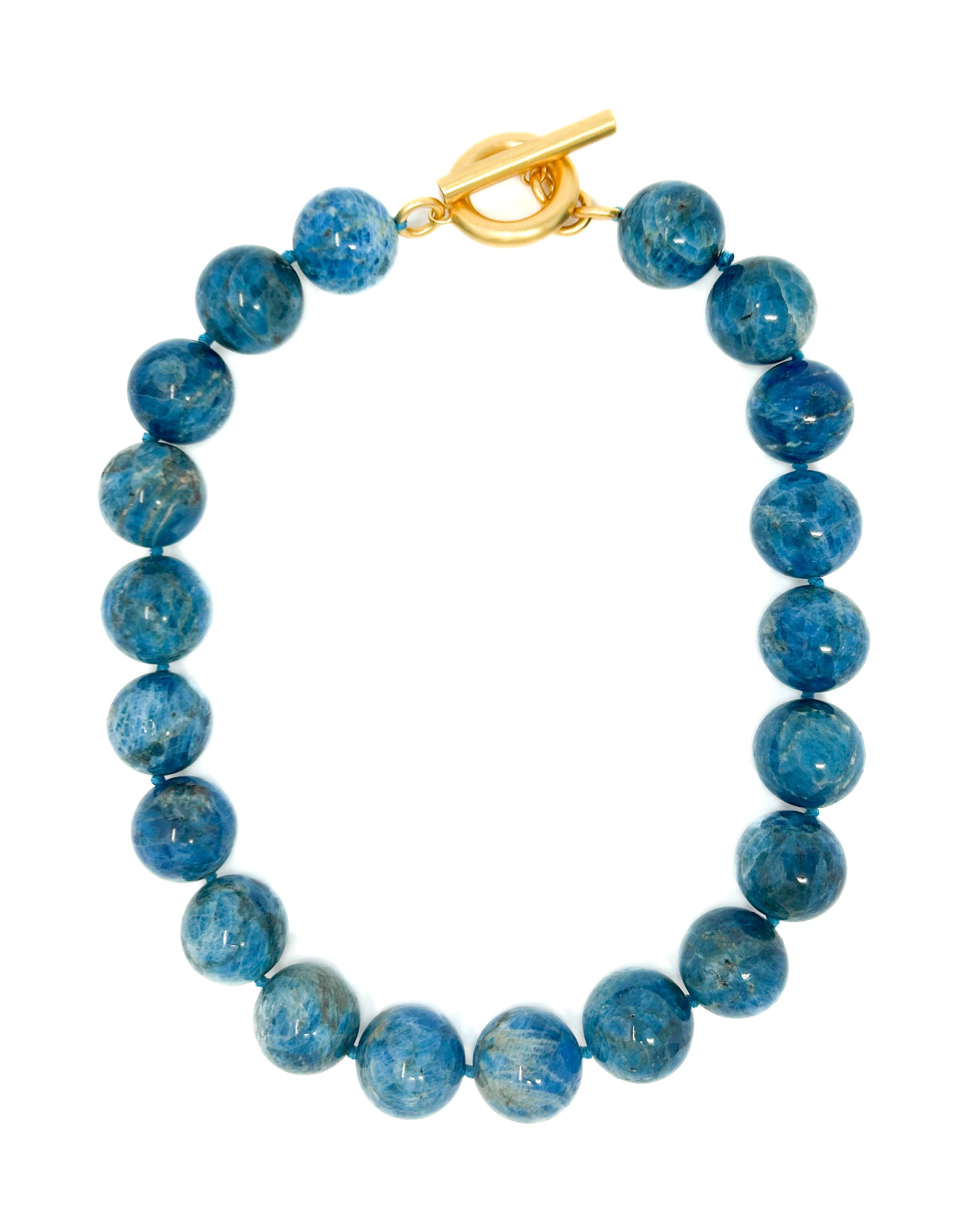 Apatite Gemstone Toggle Statement Strand