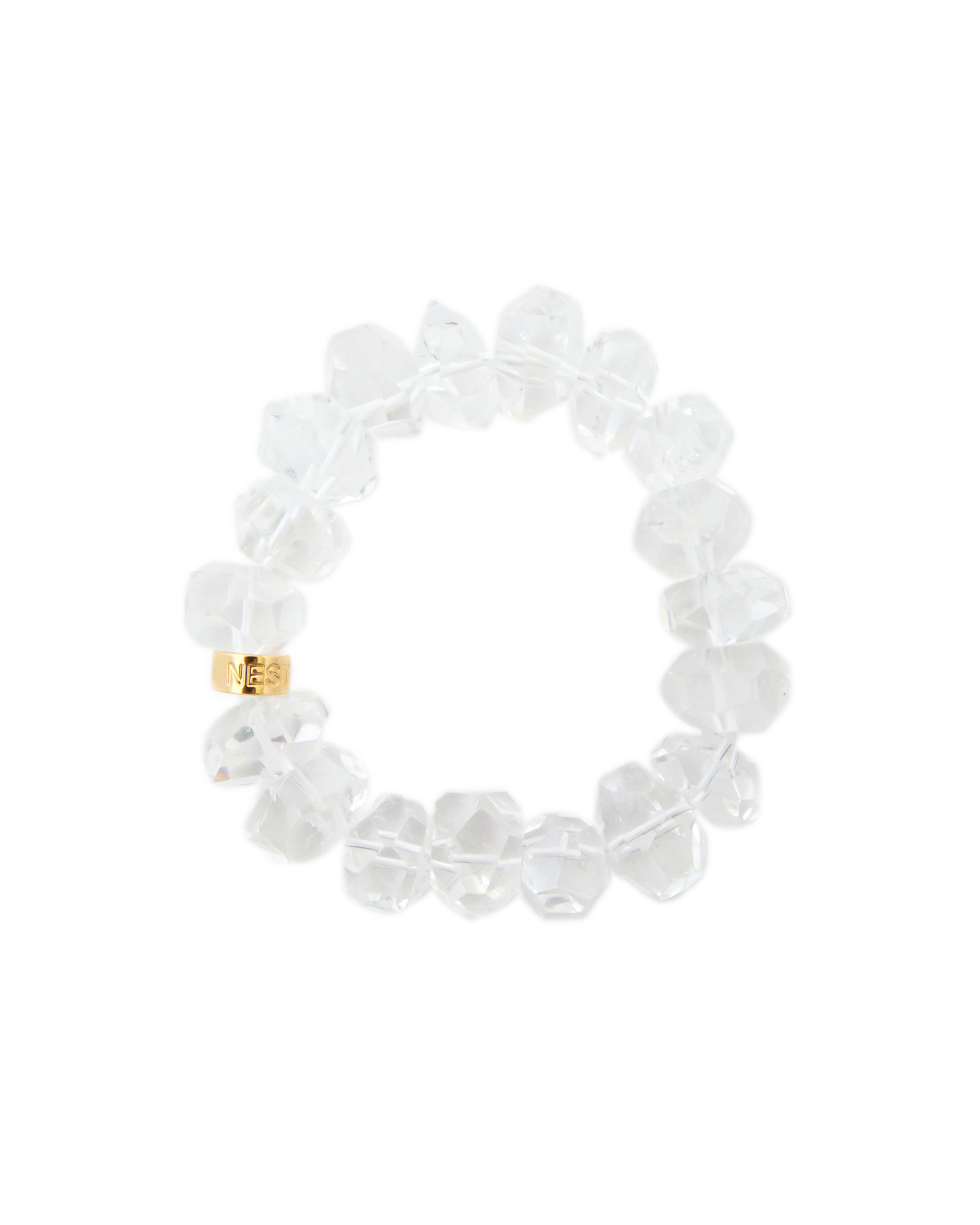 Crystal Nugget Statement Stretch Bracelet