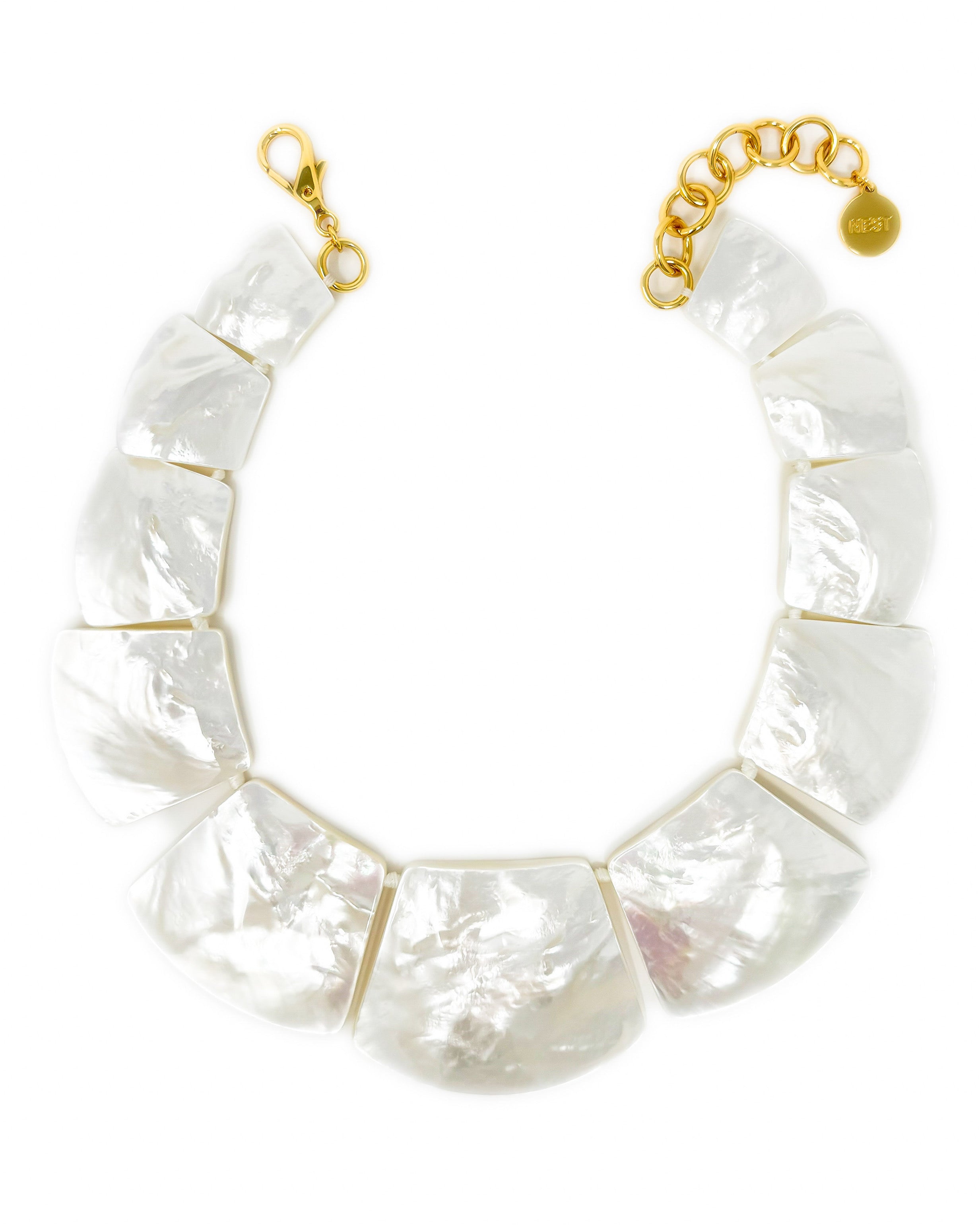 Mother of Pearl Statement Collar Necklace