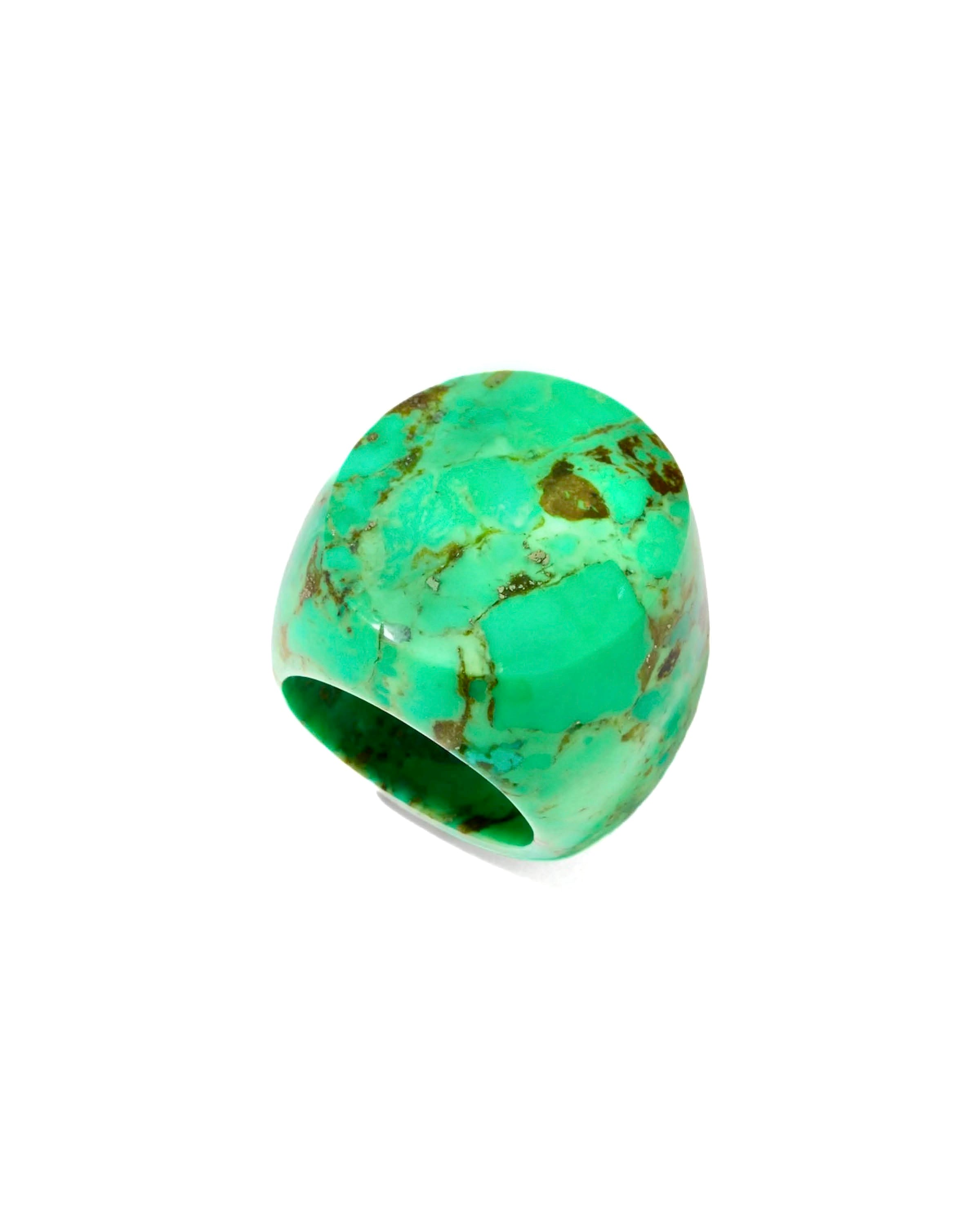 Green Turquoise Statement Ring