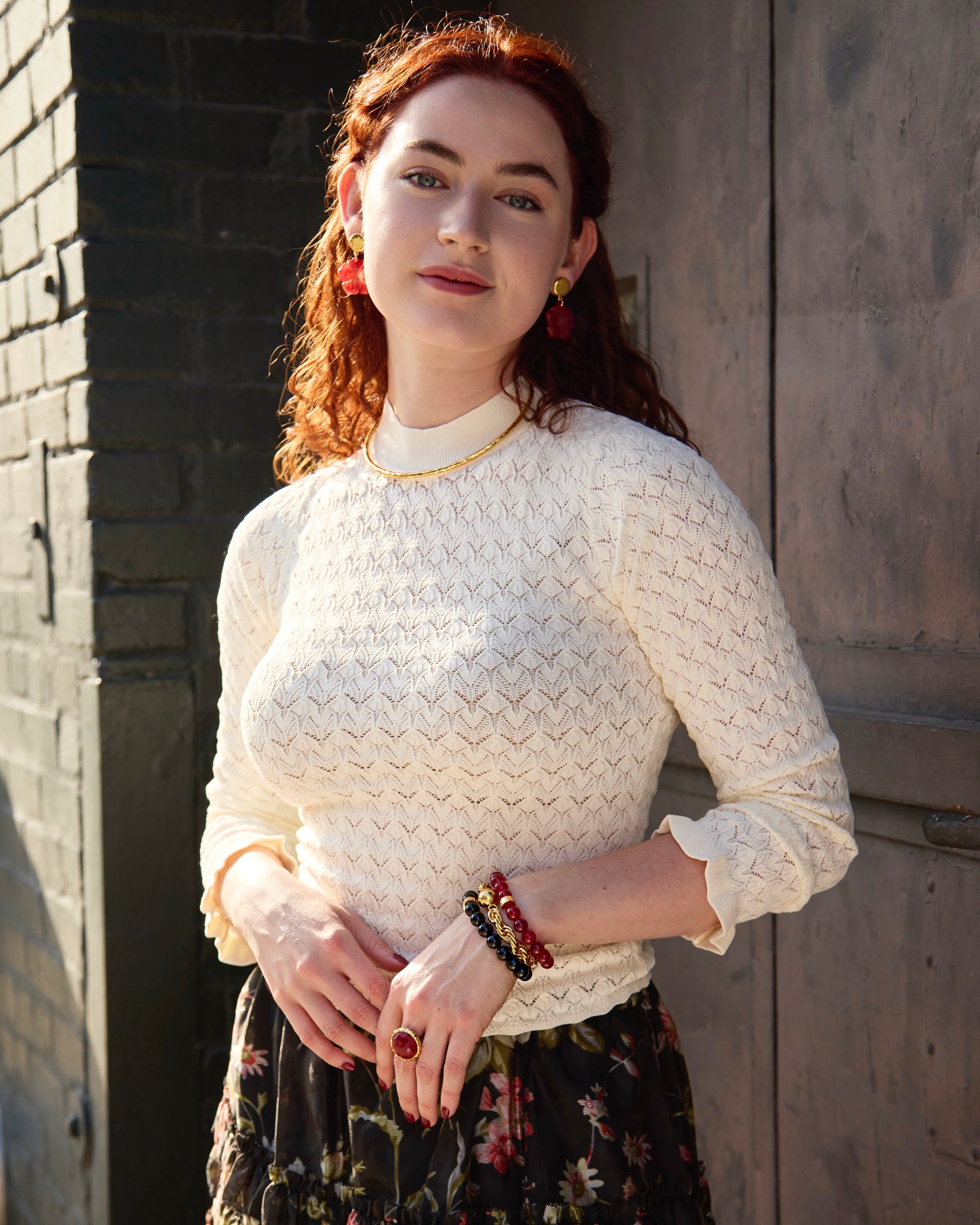 Hammered Gold Collar