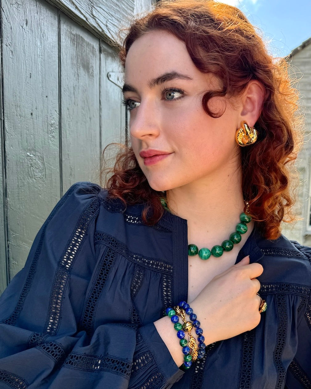 Hammered Knot Clip Earrings