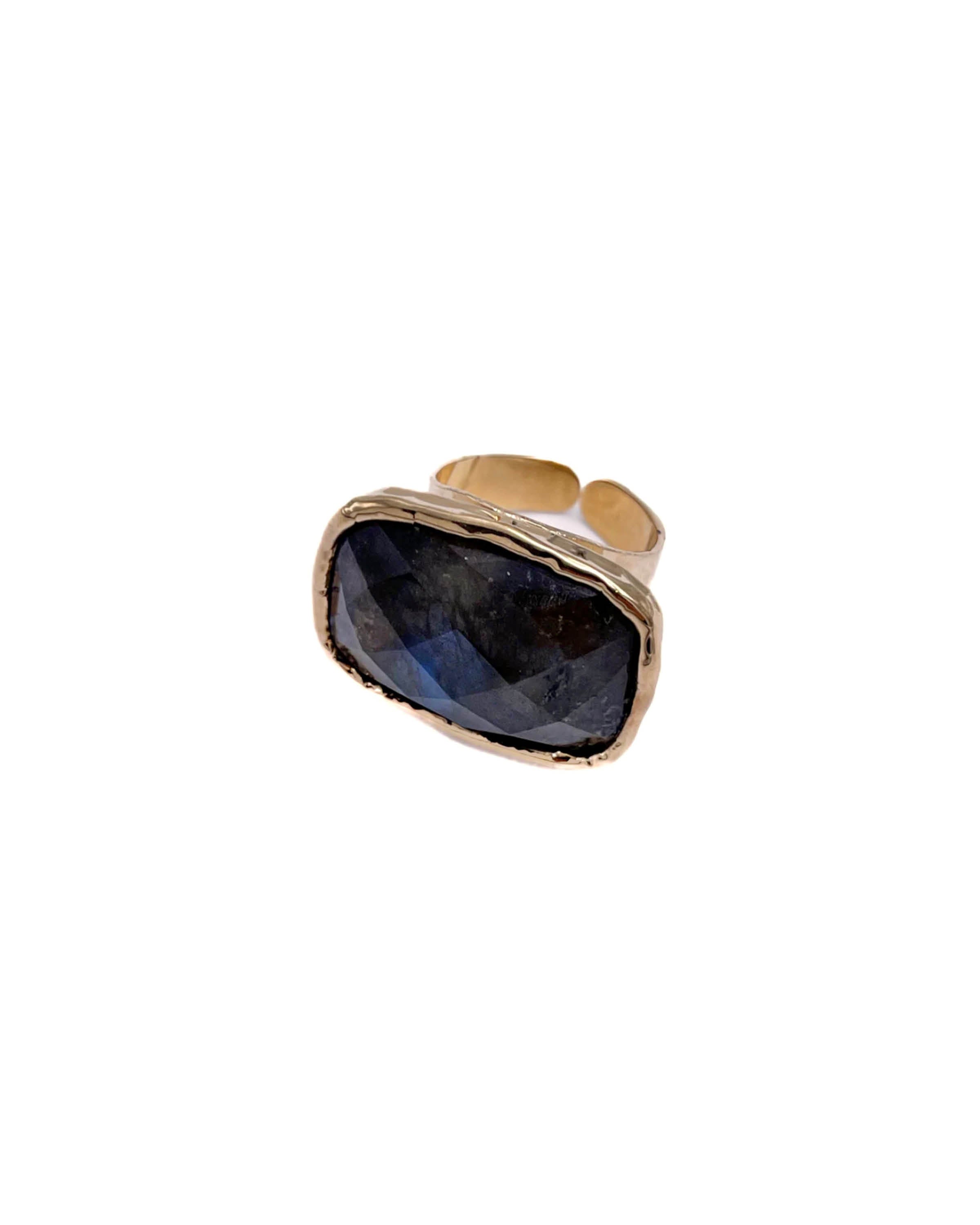 Labradorite Gemstone Adjustable Statement Ring