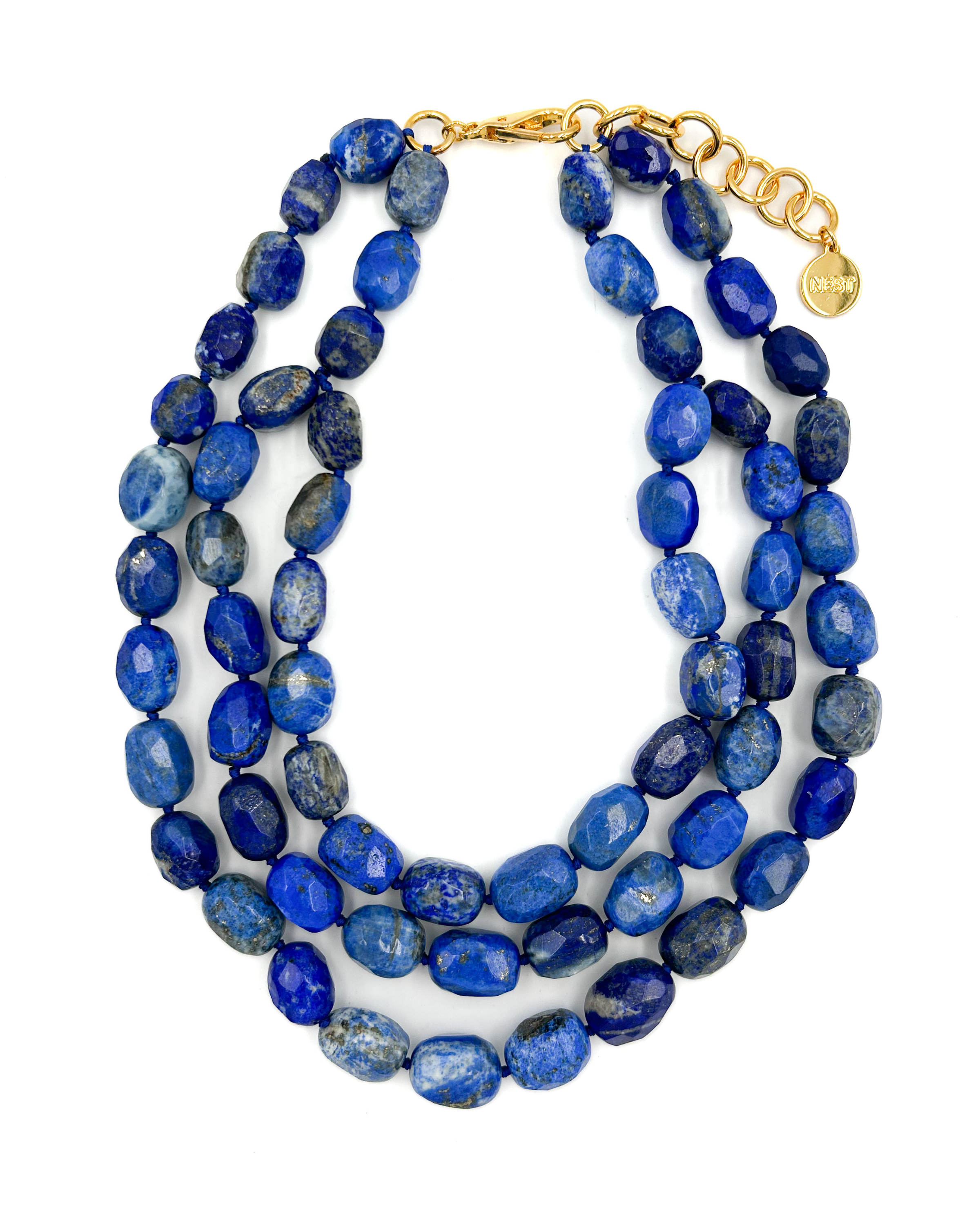 Lapis Multistrand Necklace