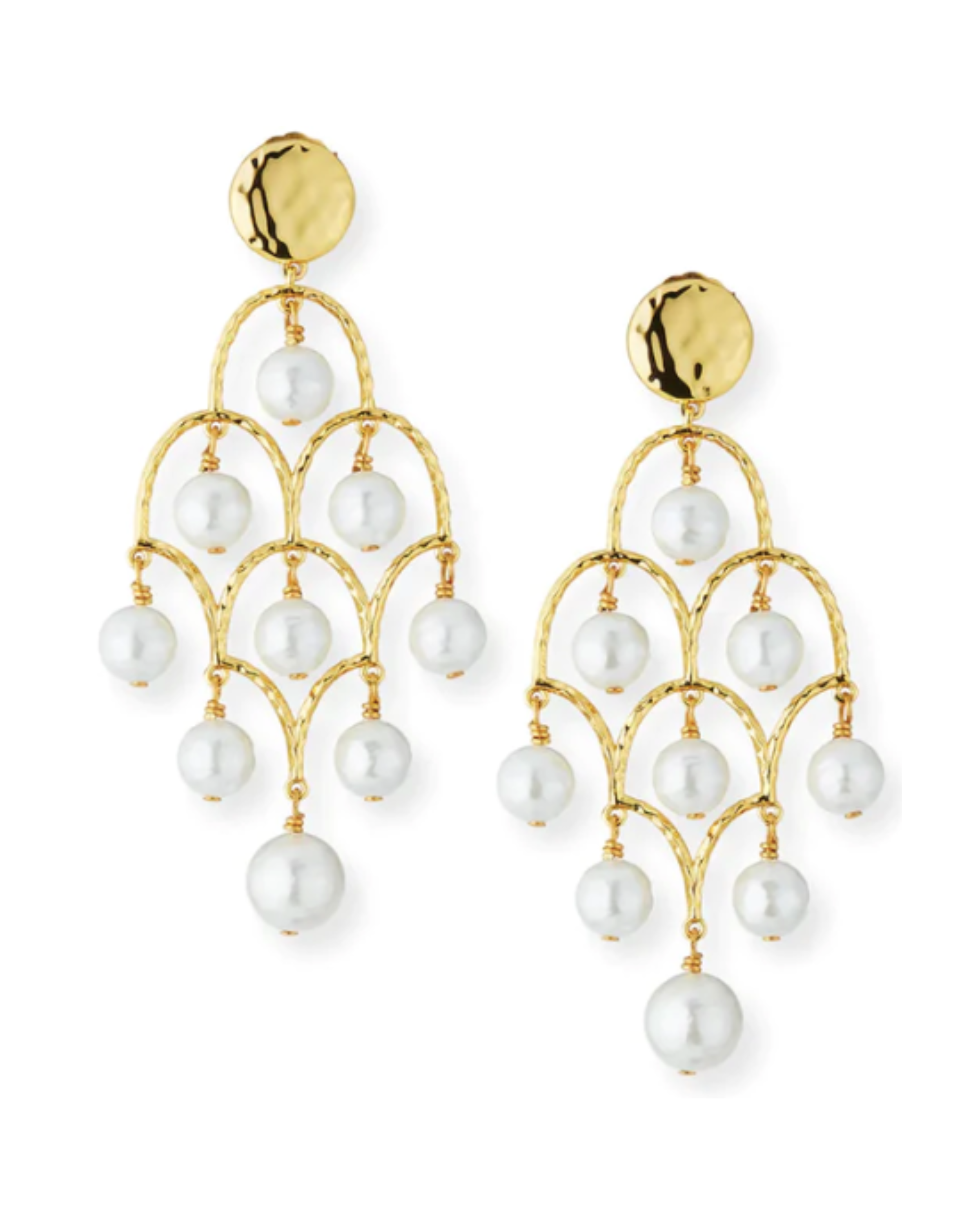 Mother-of-Pearl Chandelier Earrings