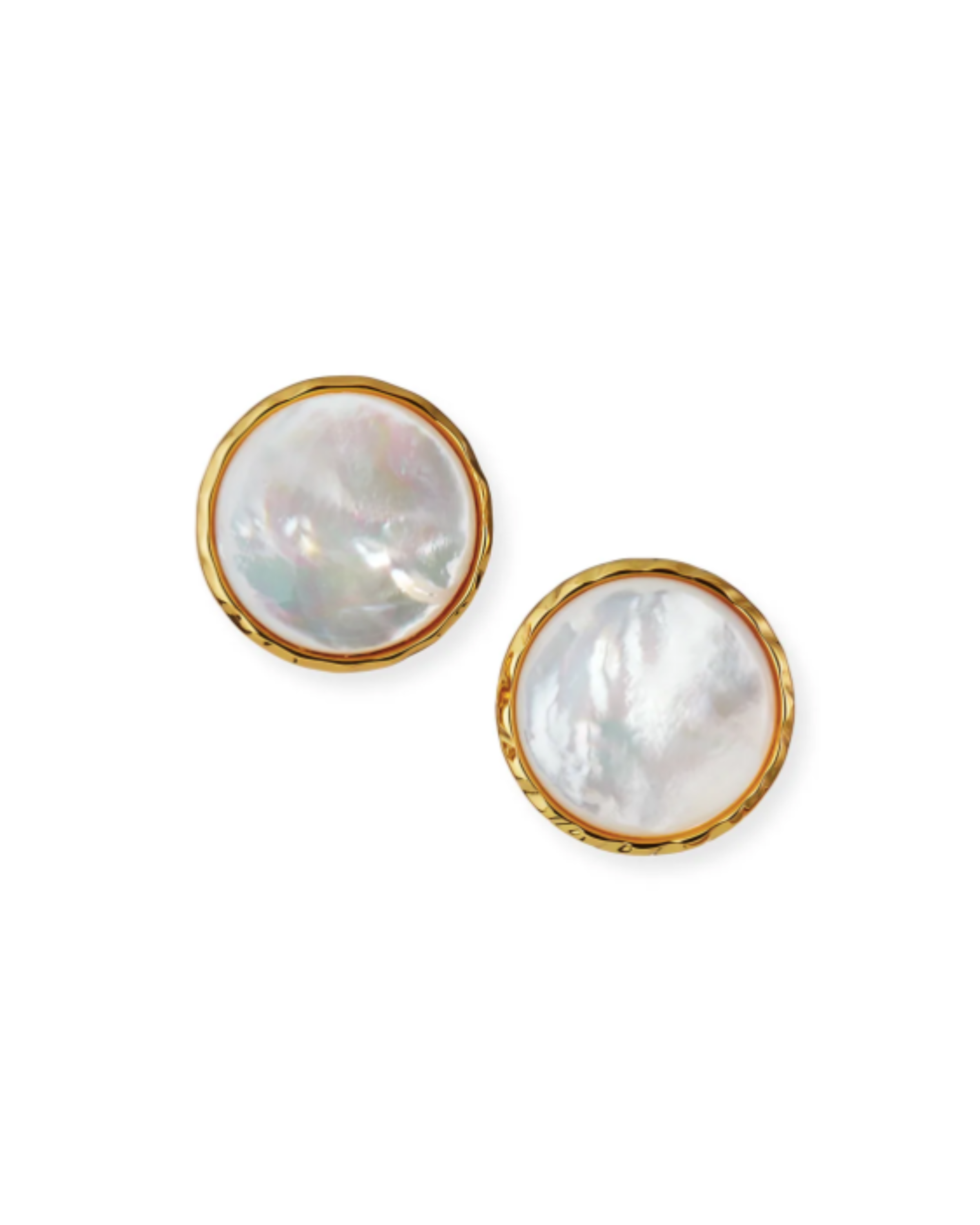 Mother of Pearl Statement Clip Earrings
