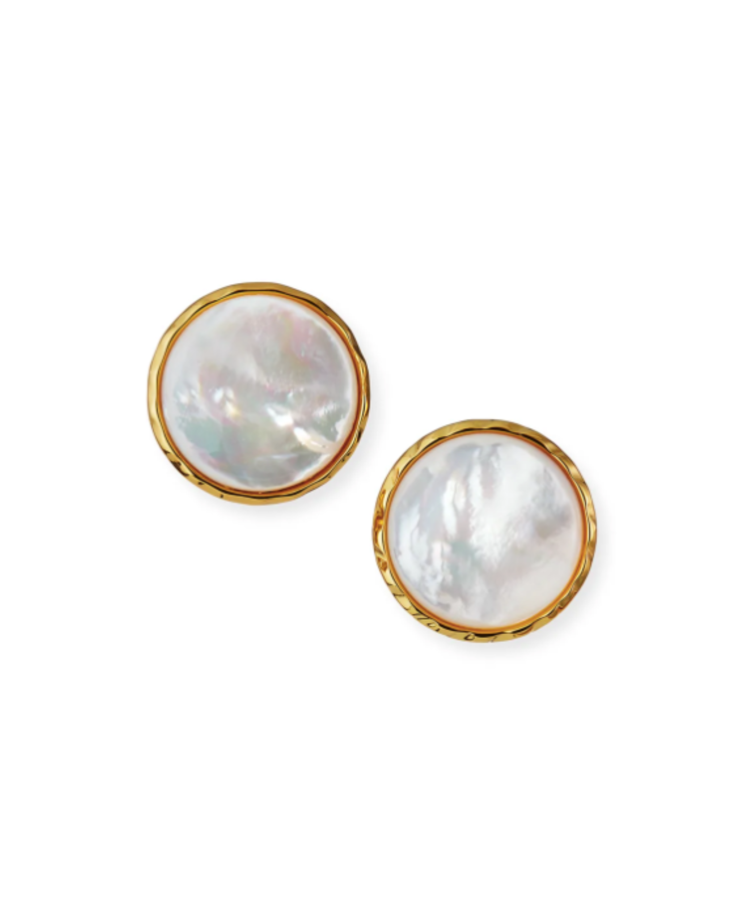 Mother-of-Pearl Statement Clip Earrings