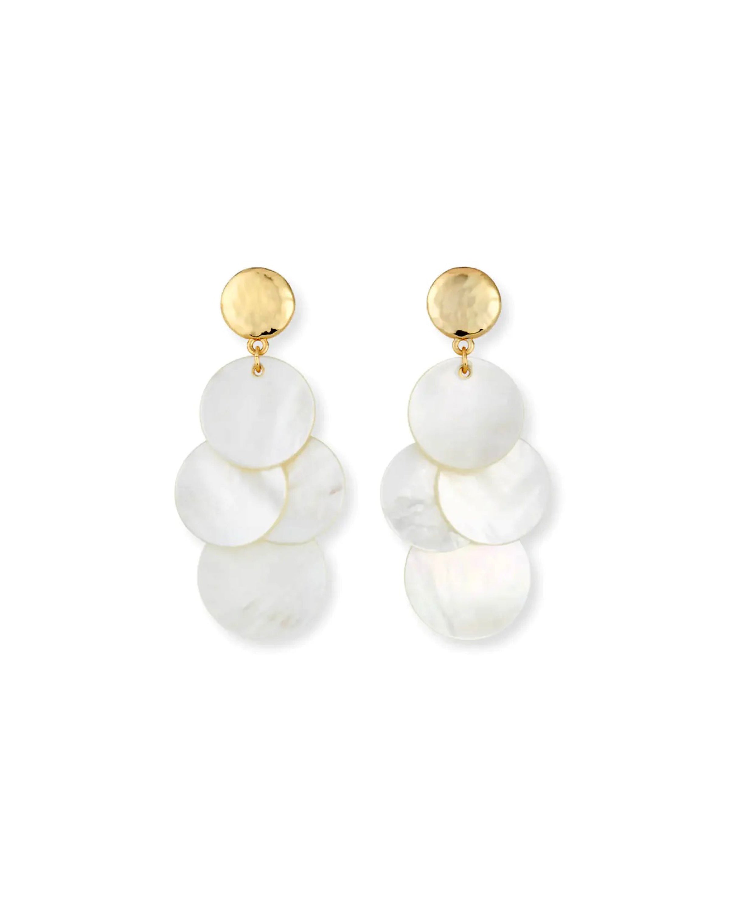 Mother of Pearl Mini Chandelier Earrings