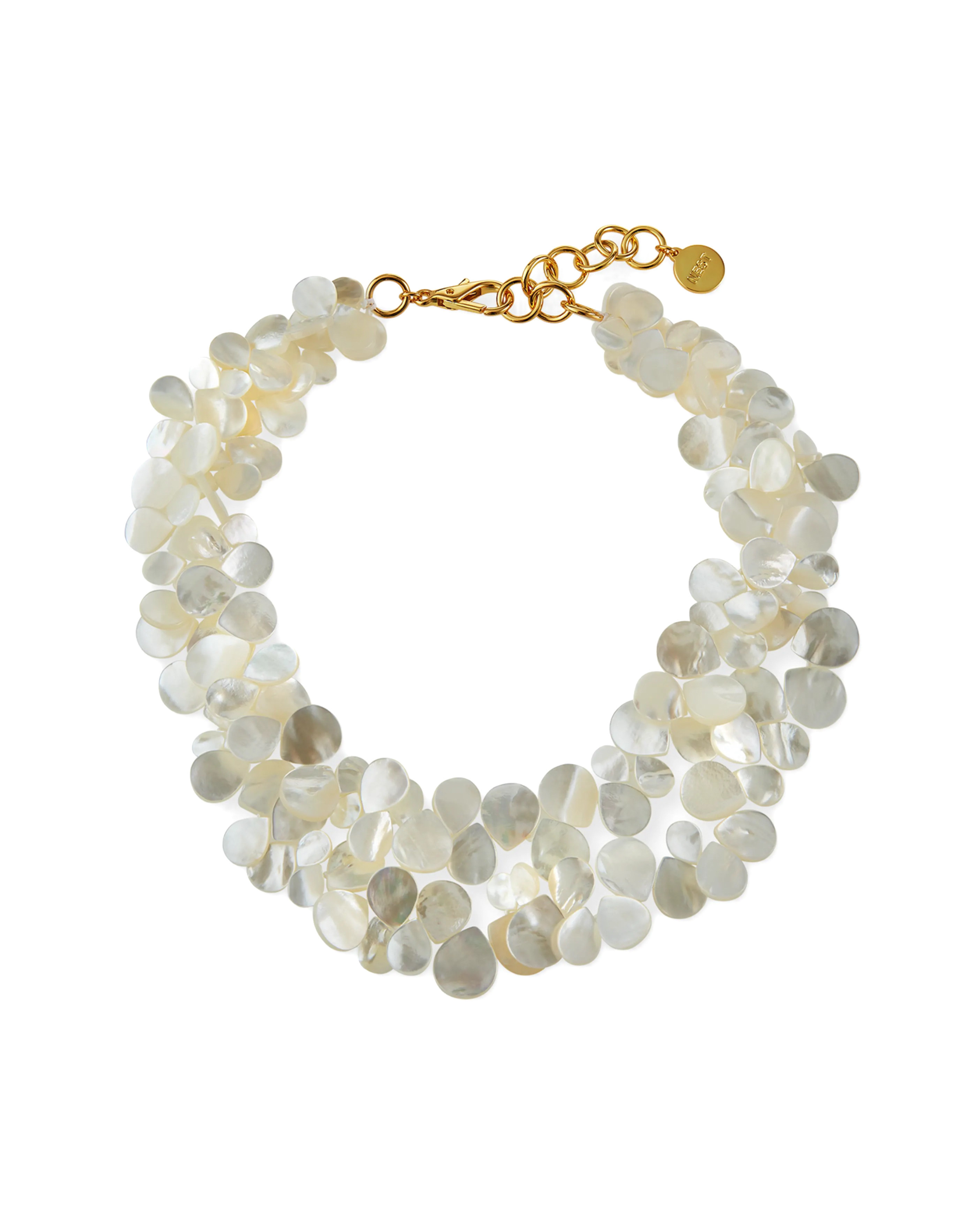 Mother of Pearl Cluster Necklace