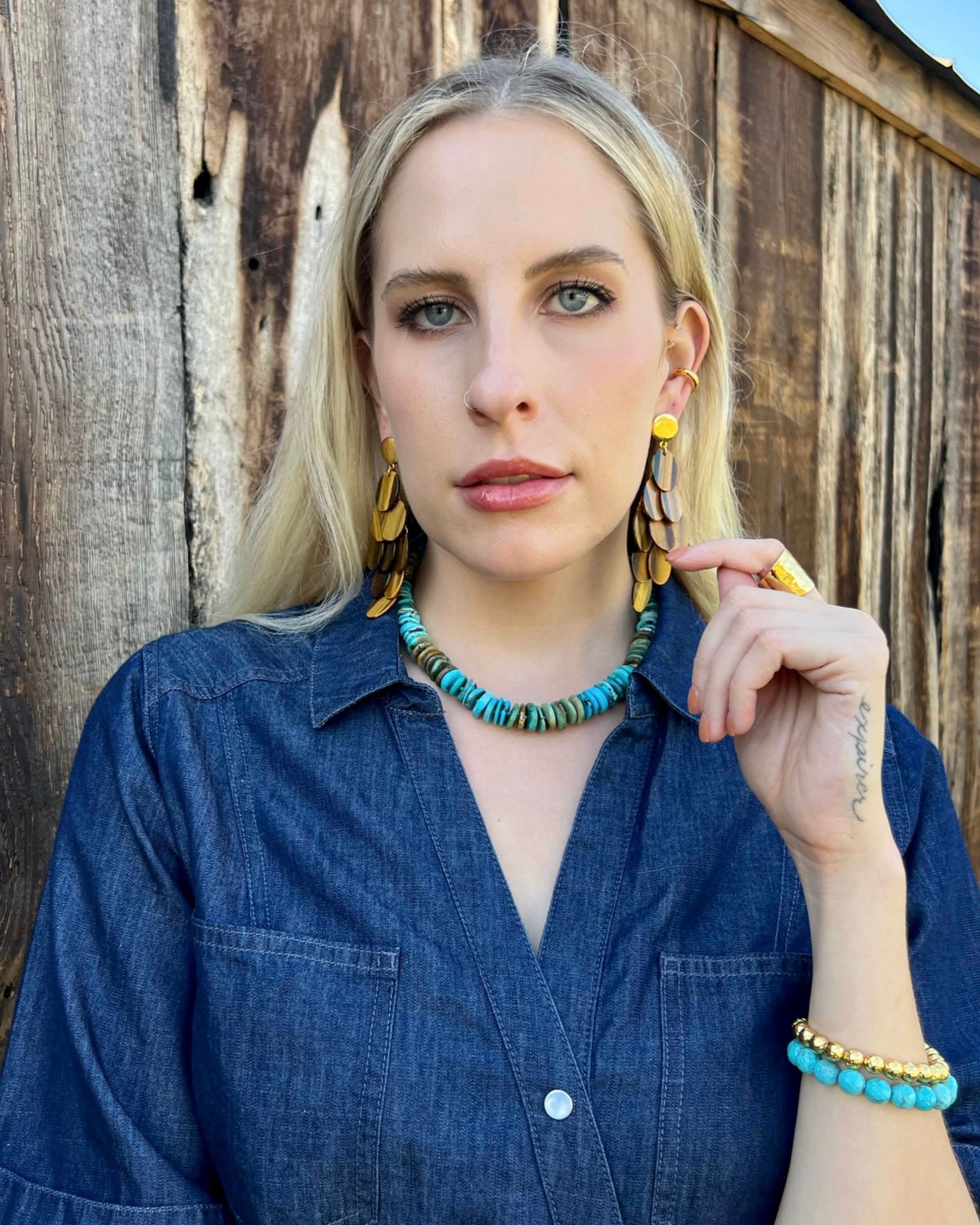 Multicolored Turquoise Strand Necklace