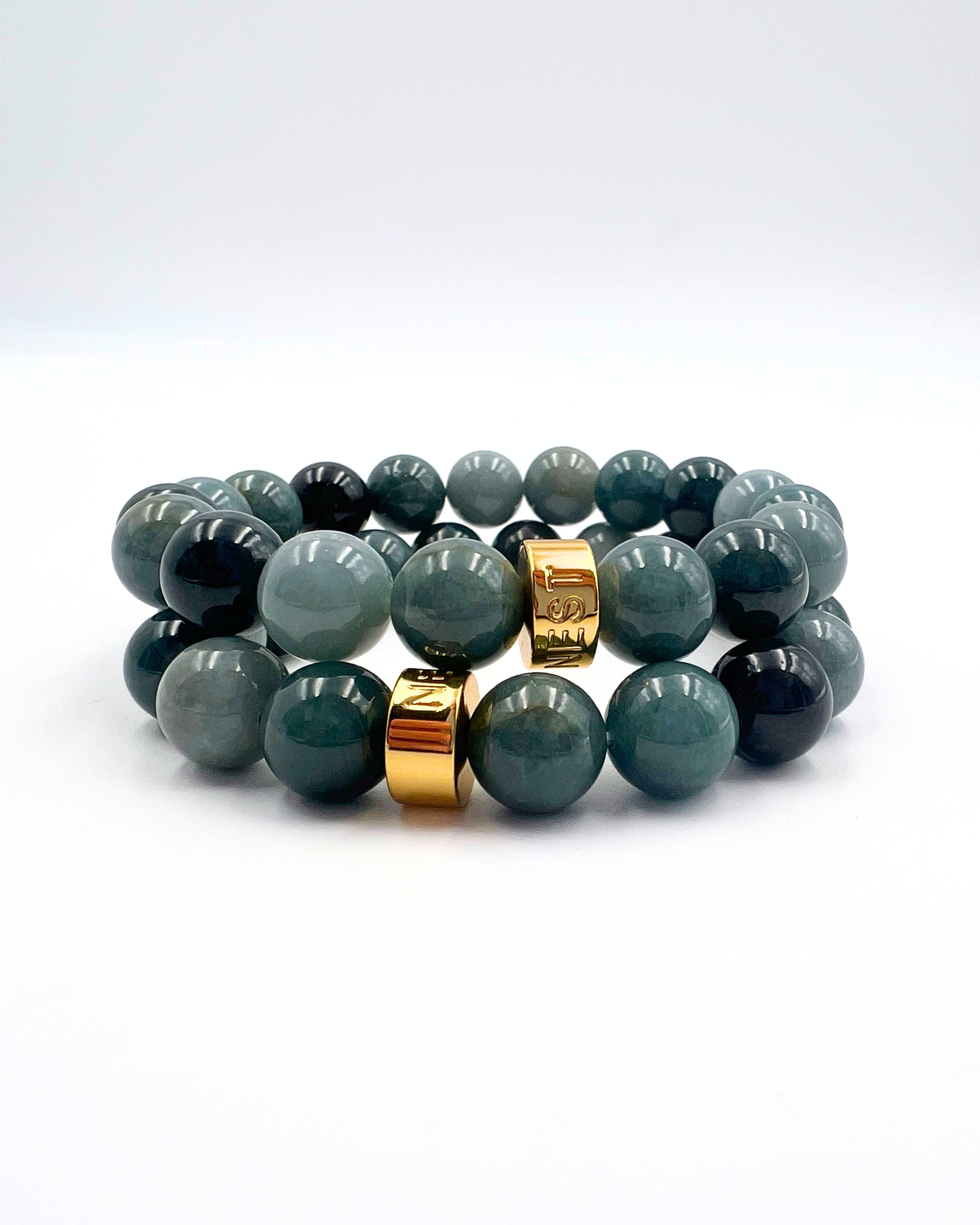 Blue Jade Stretch Bracelet