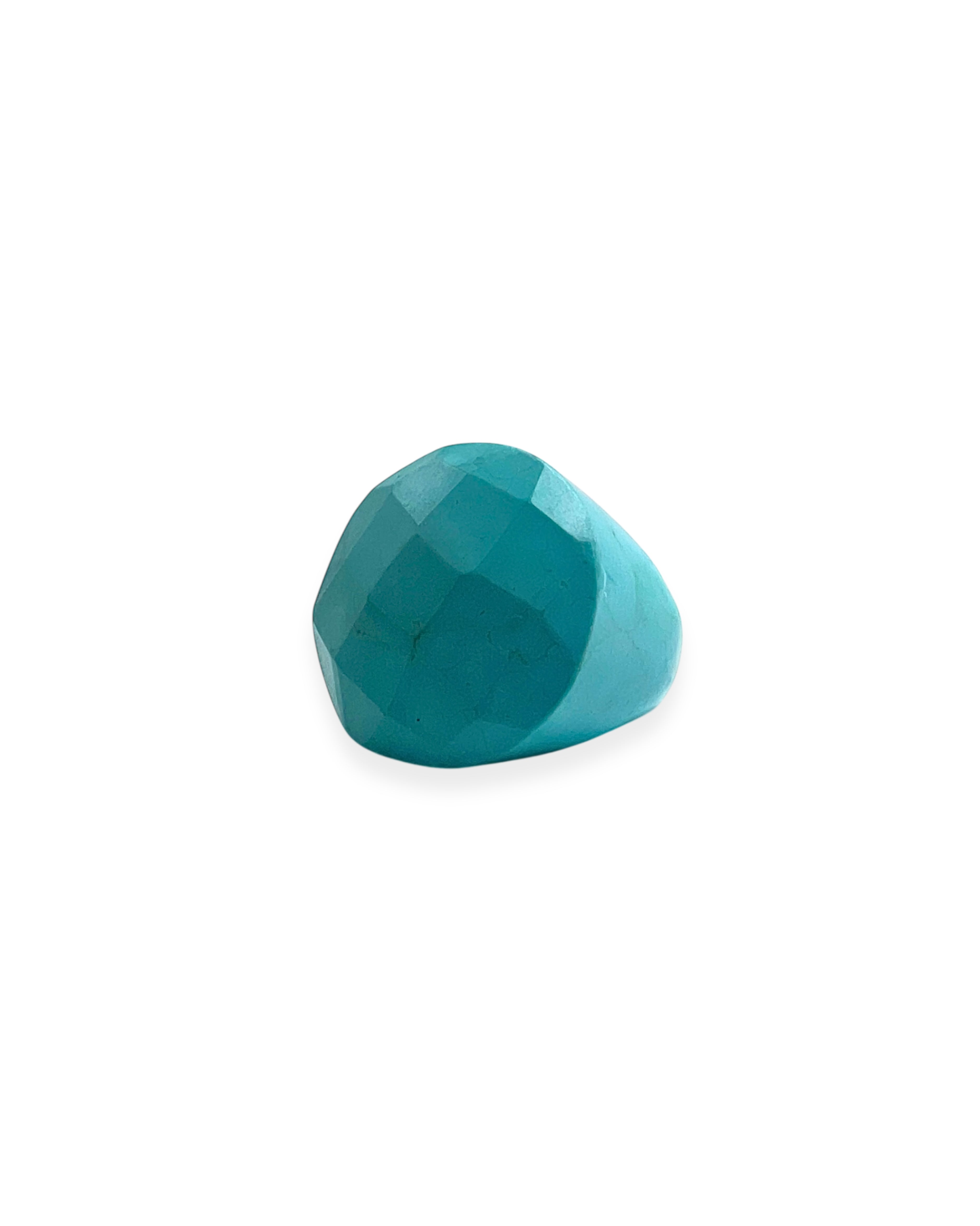 Faceted Turquoise Howlite Statement Ring