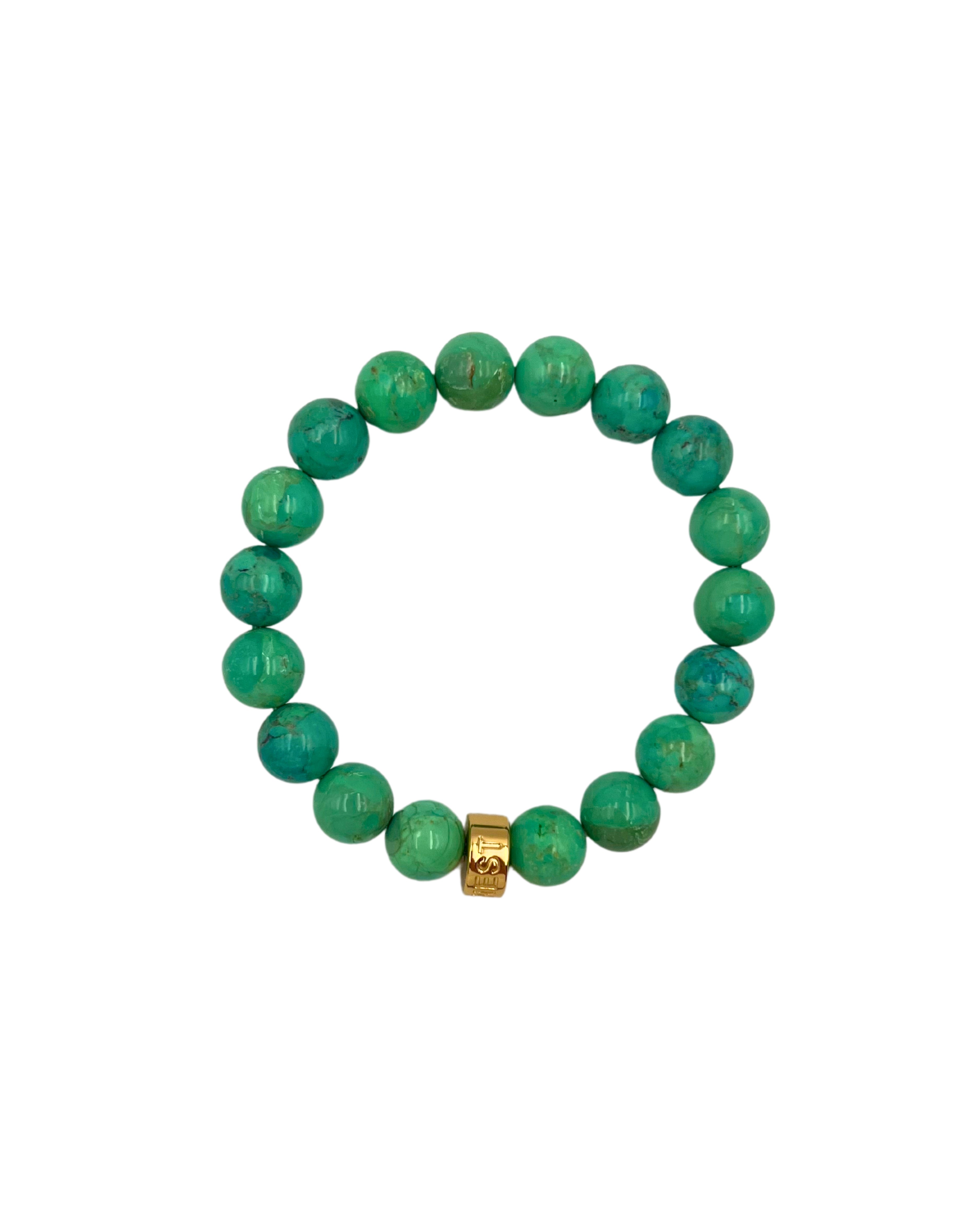 Green Turquoise Stretch Bracelet