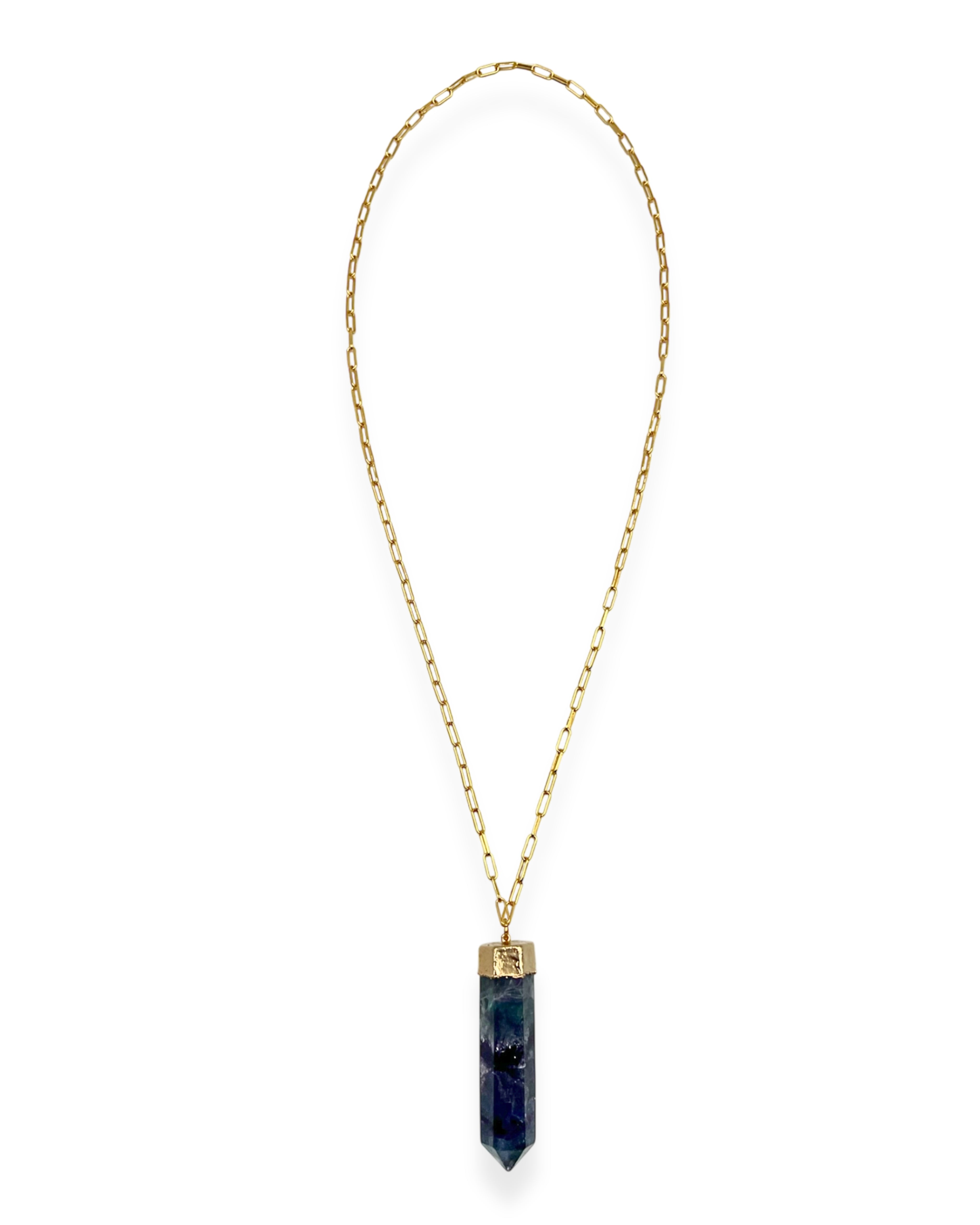 Fluorite Pendant Necklace