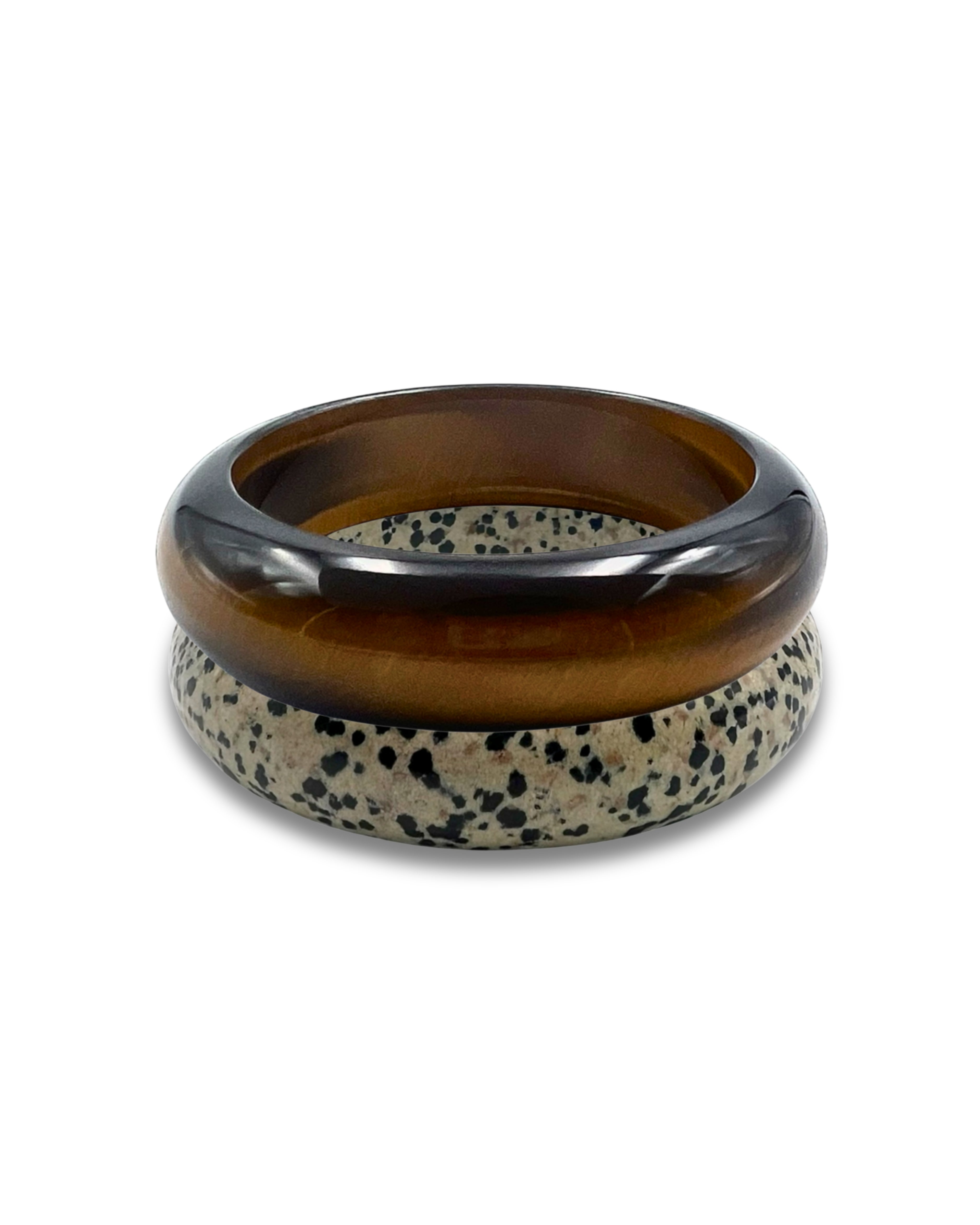 Dalmatian Jasper Stone Bangle