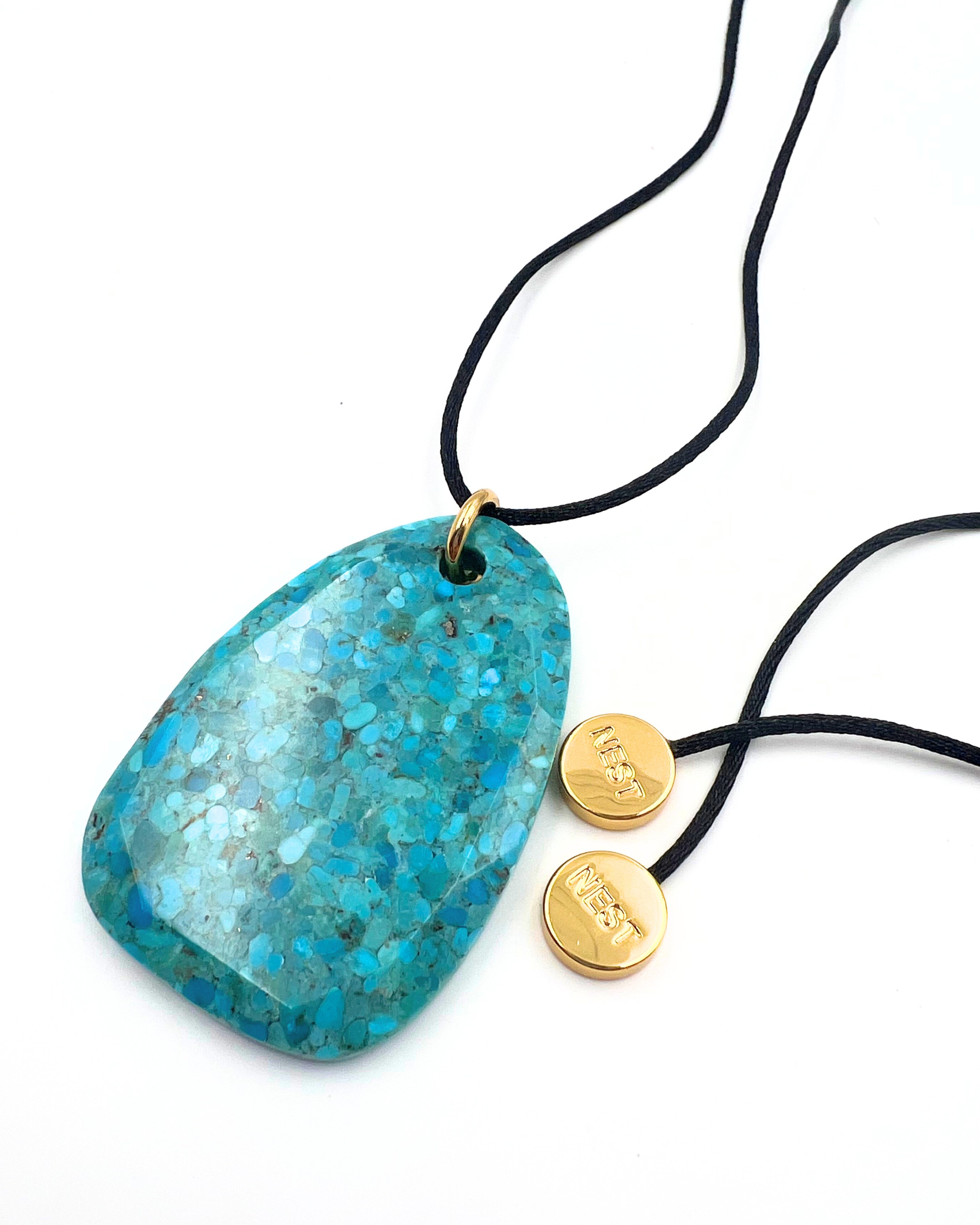 Turquoise Adjustable Pendant Necklace
