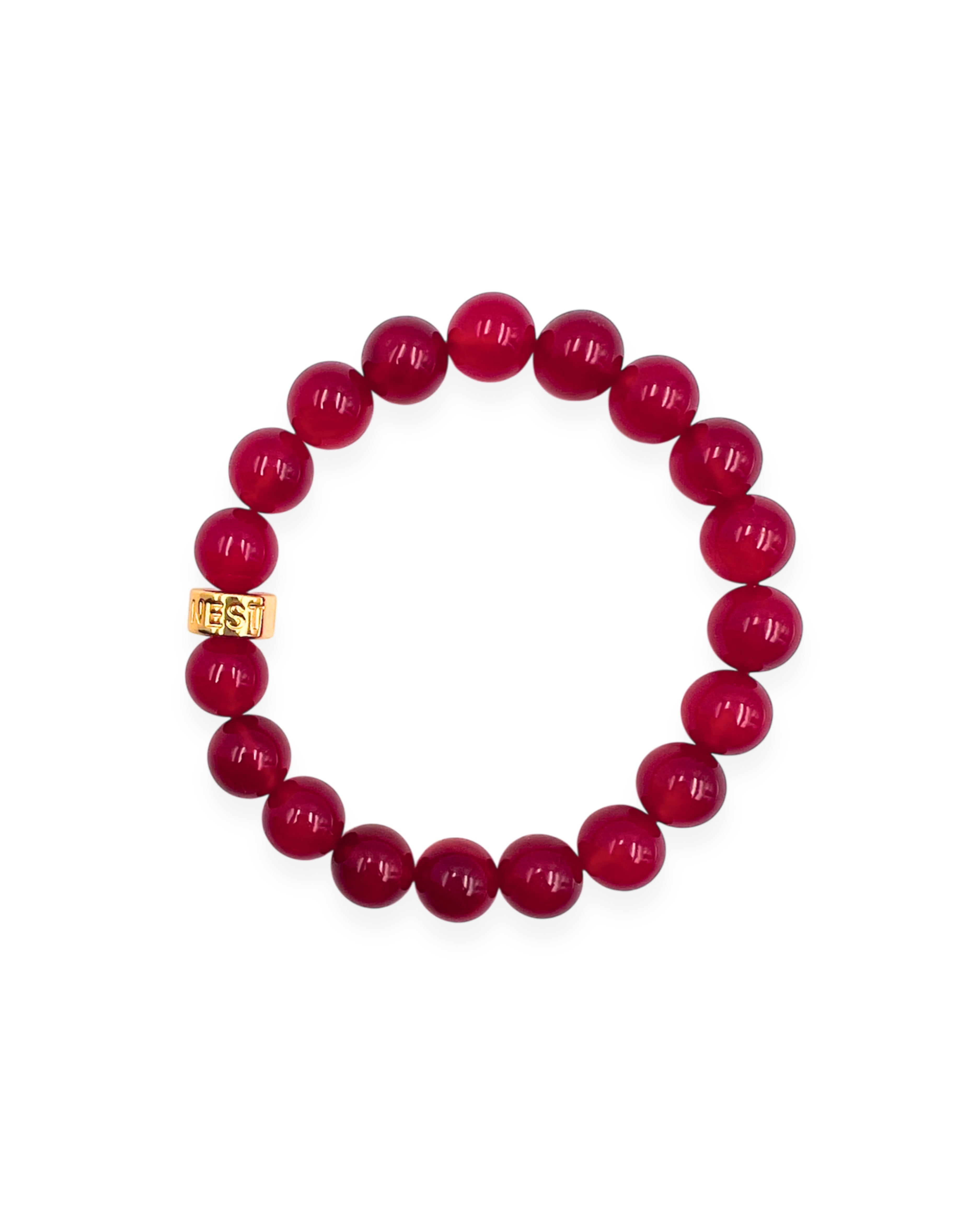Ruby Quartz Stretch Bracelet