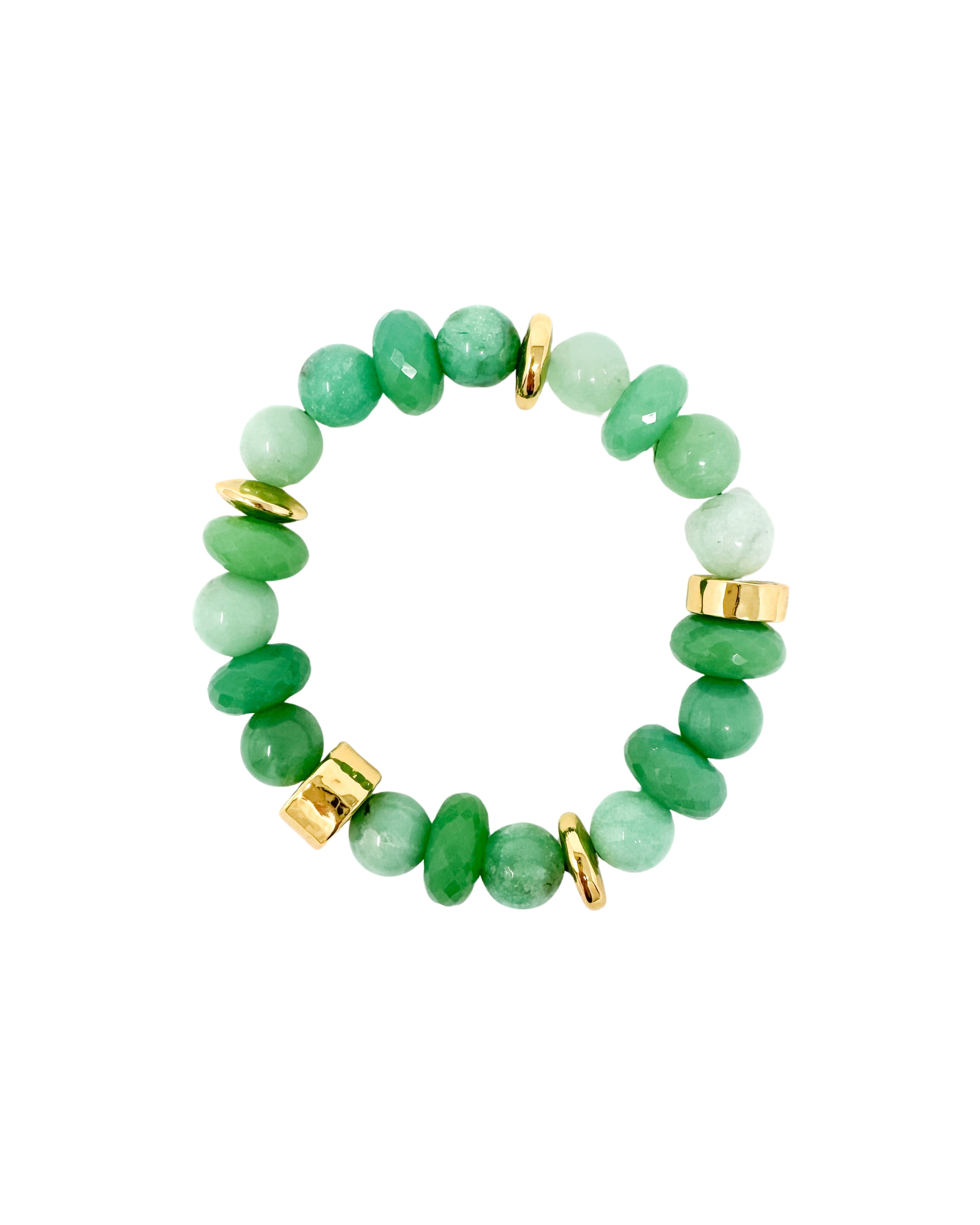 Chrysoprase Mixed Gem Stretch Bracelet