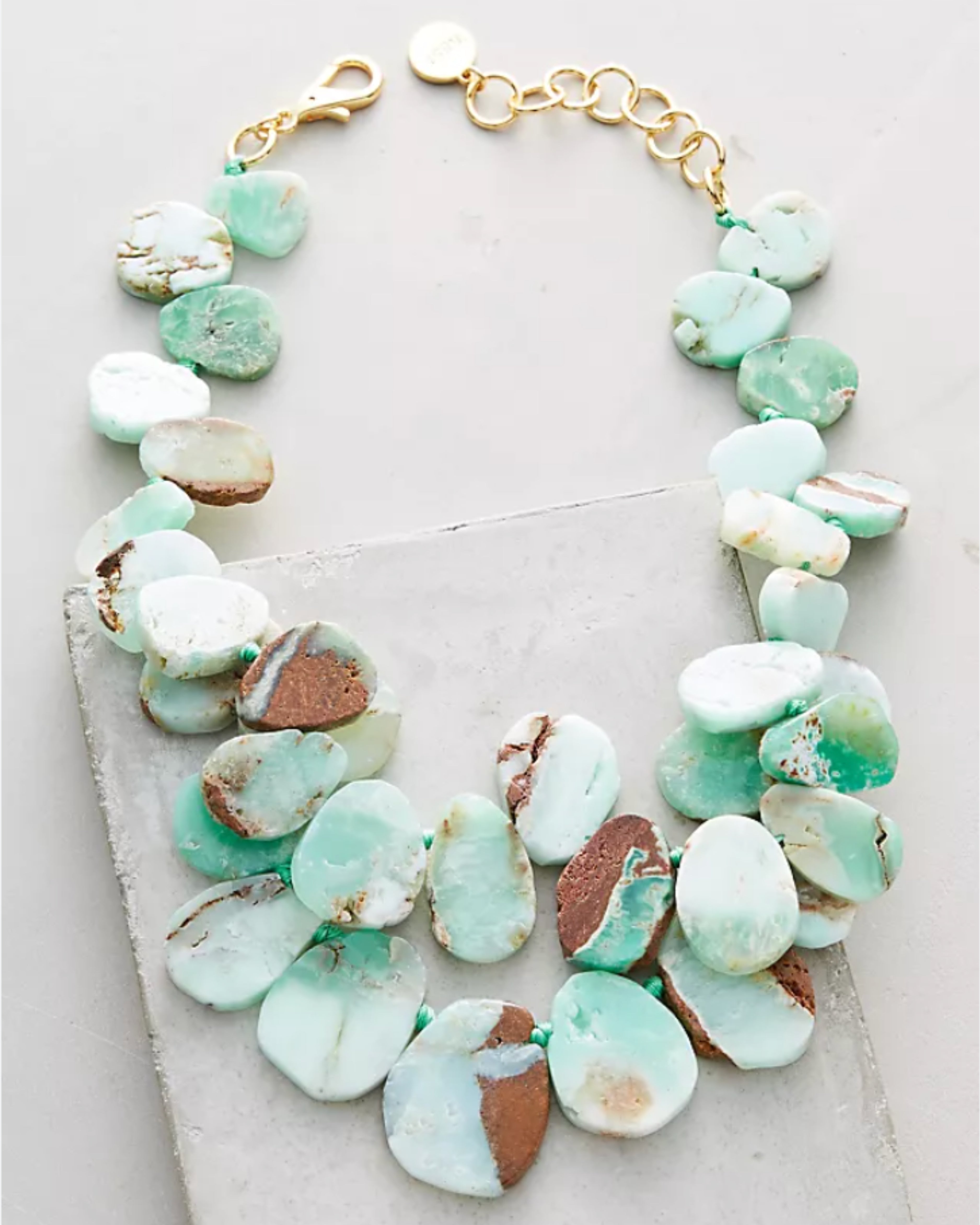 Chrysoprase Signature Cluster Necklace