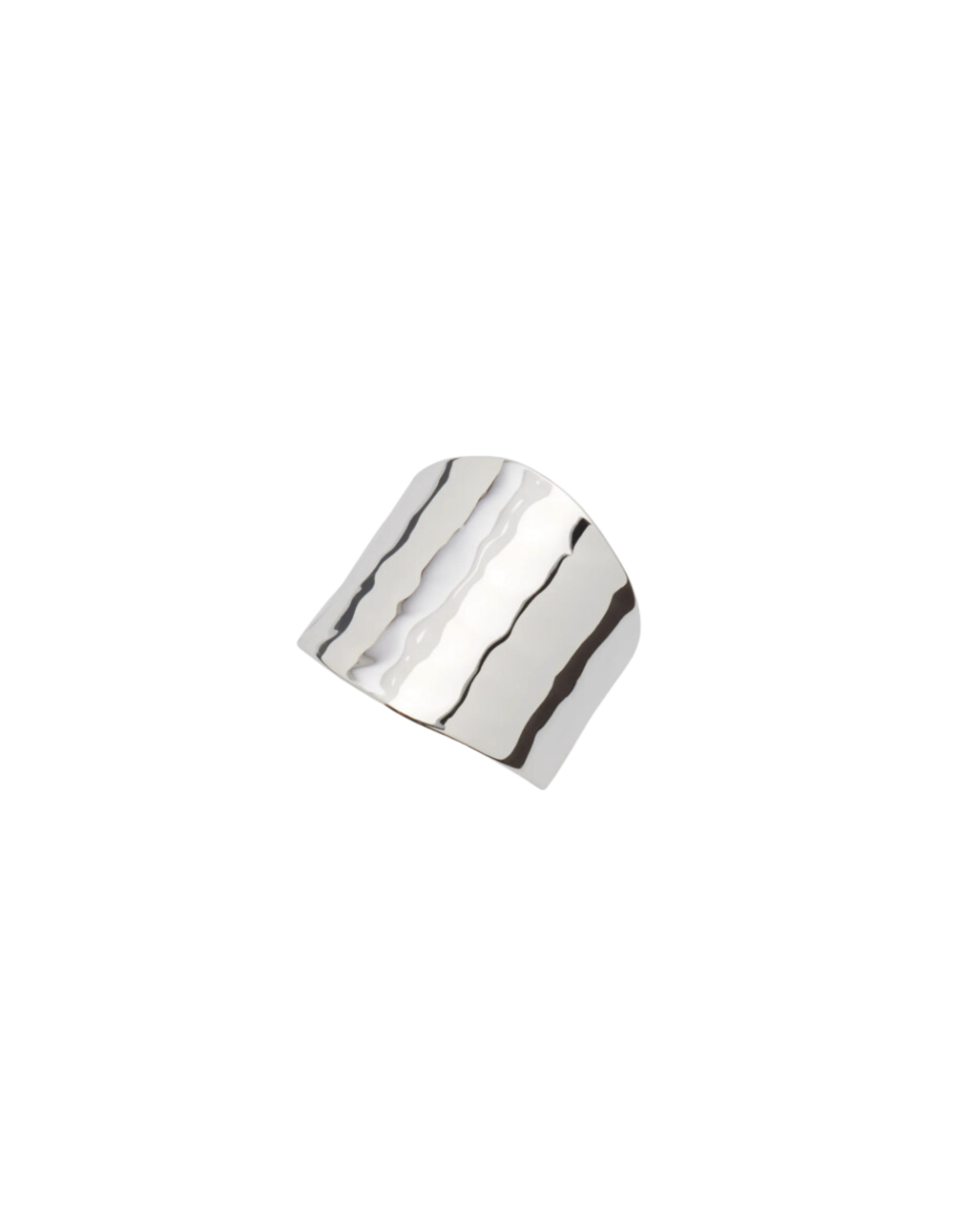 Silver Hammered Adjustable Ring