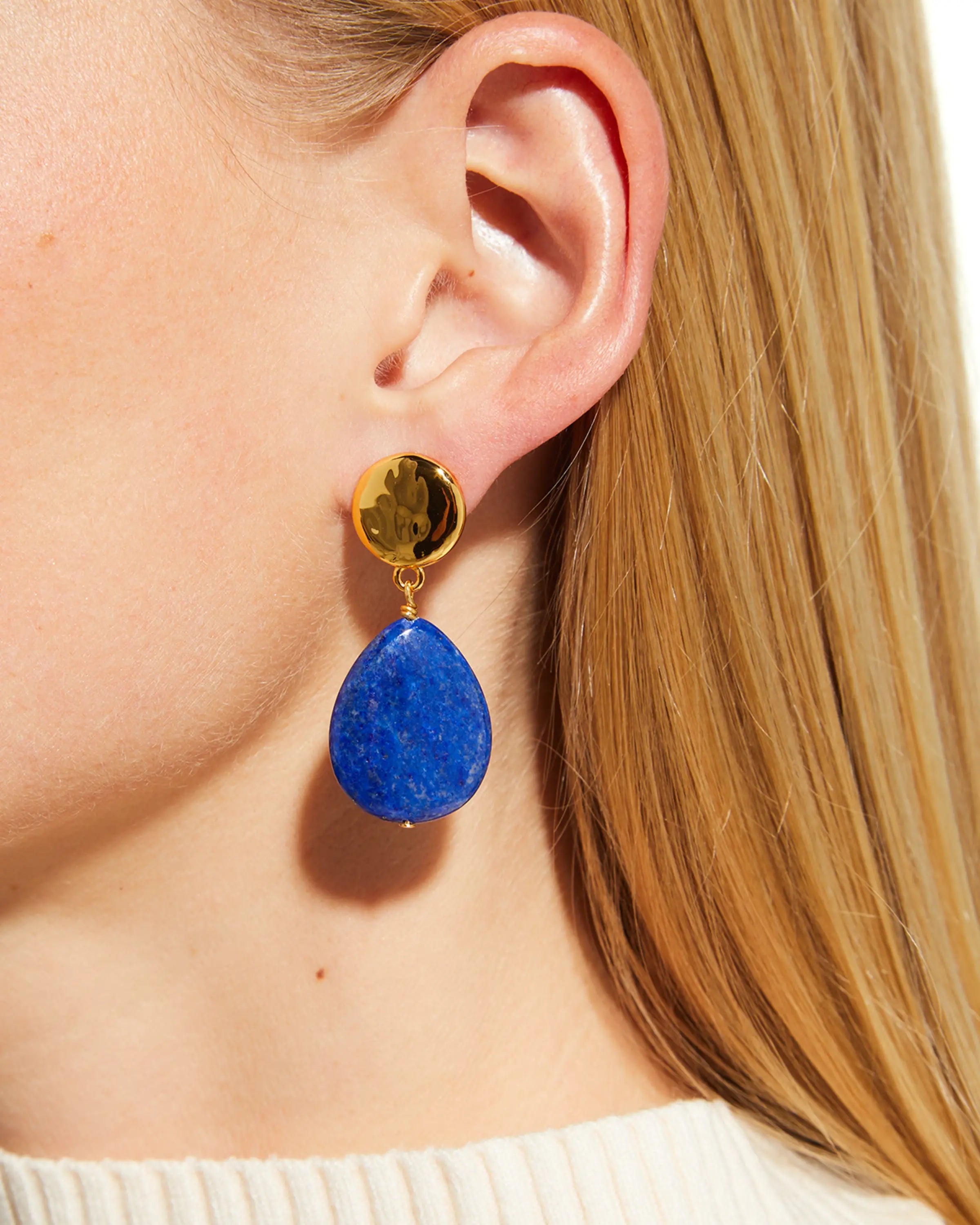 Lapis Teardrop Earrings