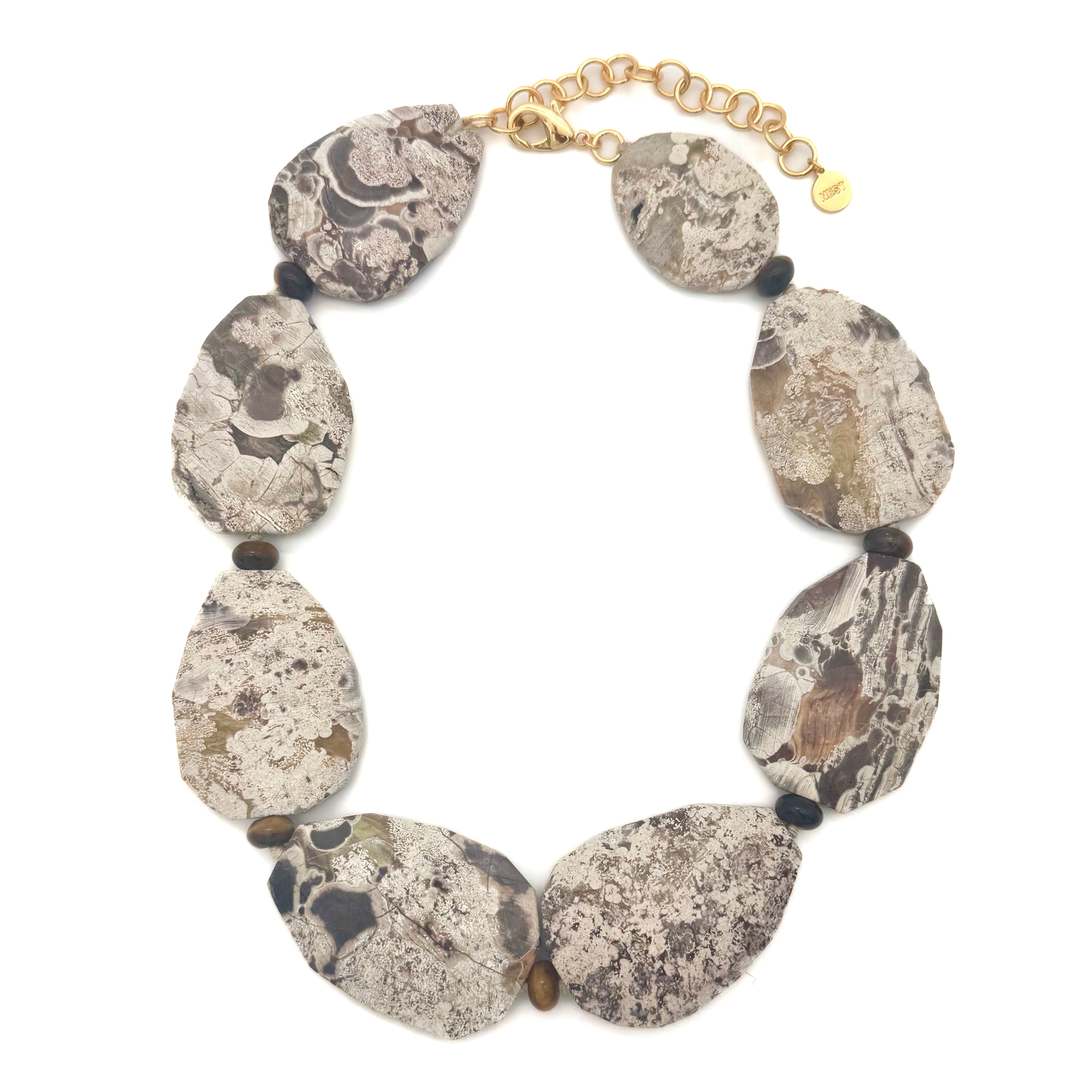 Jasper Slab Necklace