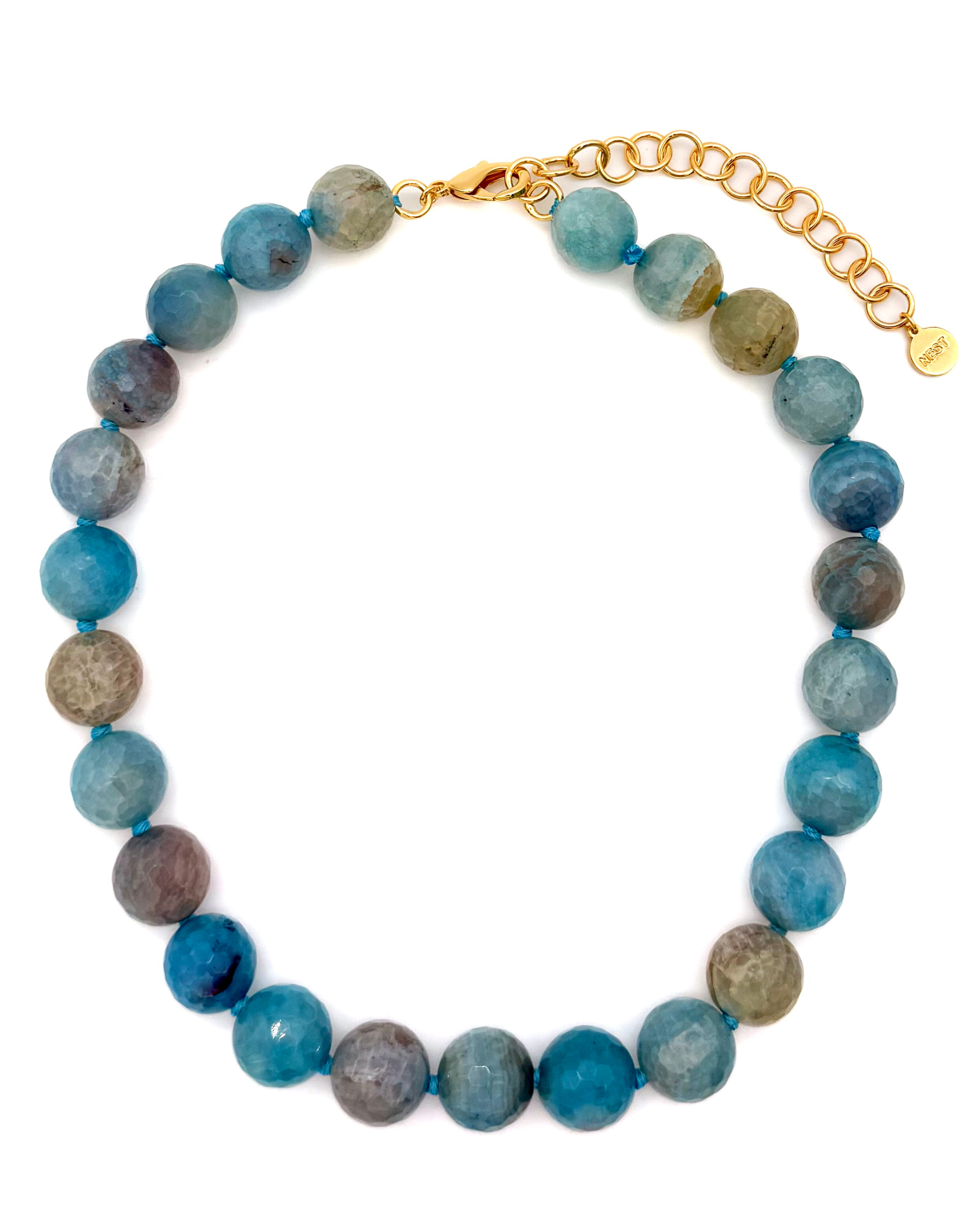 Blue Agate Strand Necklace