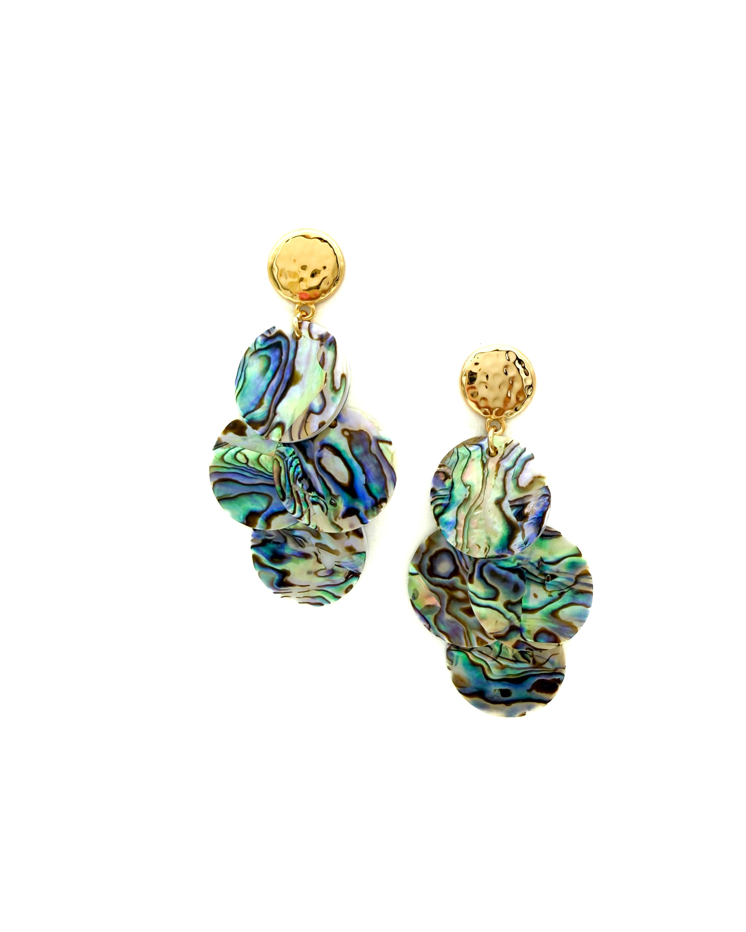 Abalone Mini Chandelier Earrings