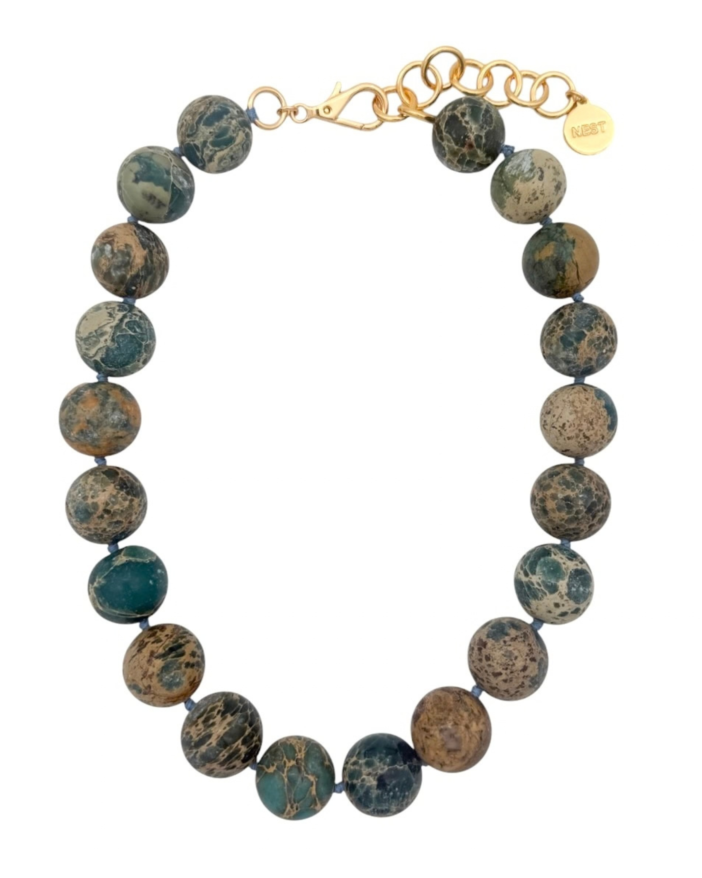 Jasper Statement Strand Necklace