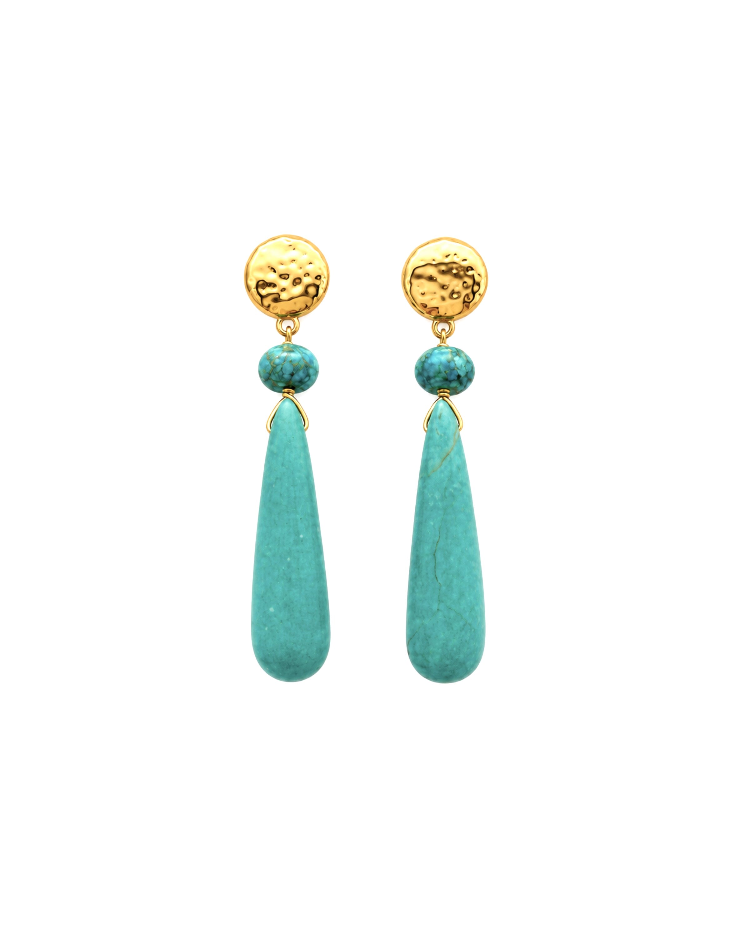 Turquoise Jasper Drop Earrings