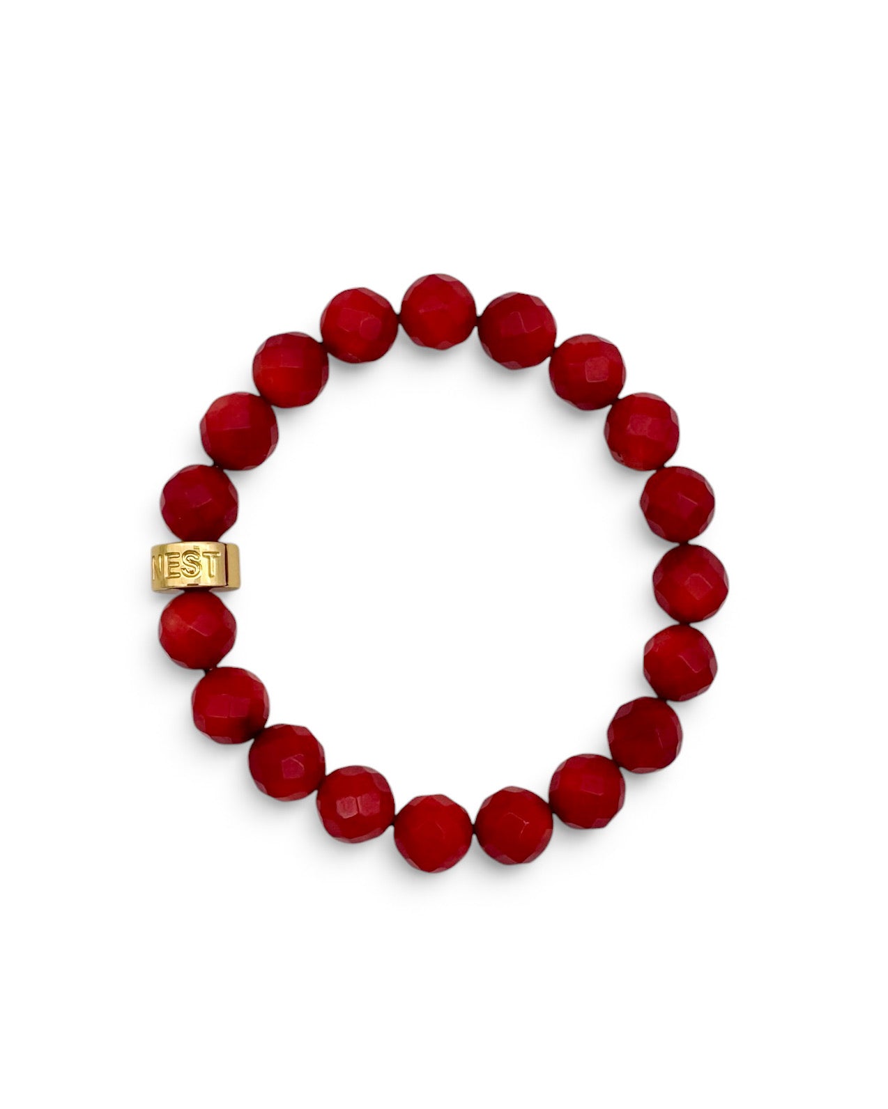 Red Coral Stretch Bracelet