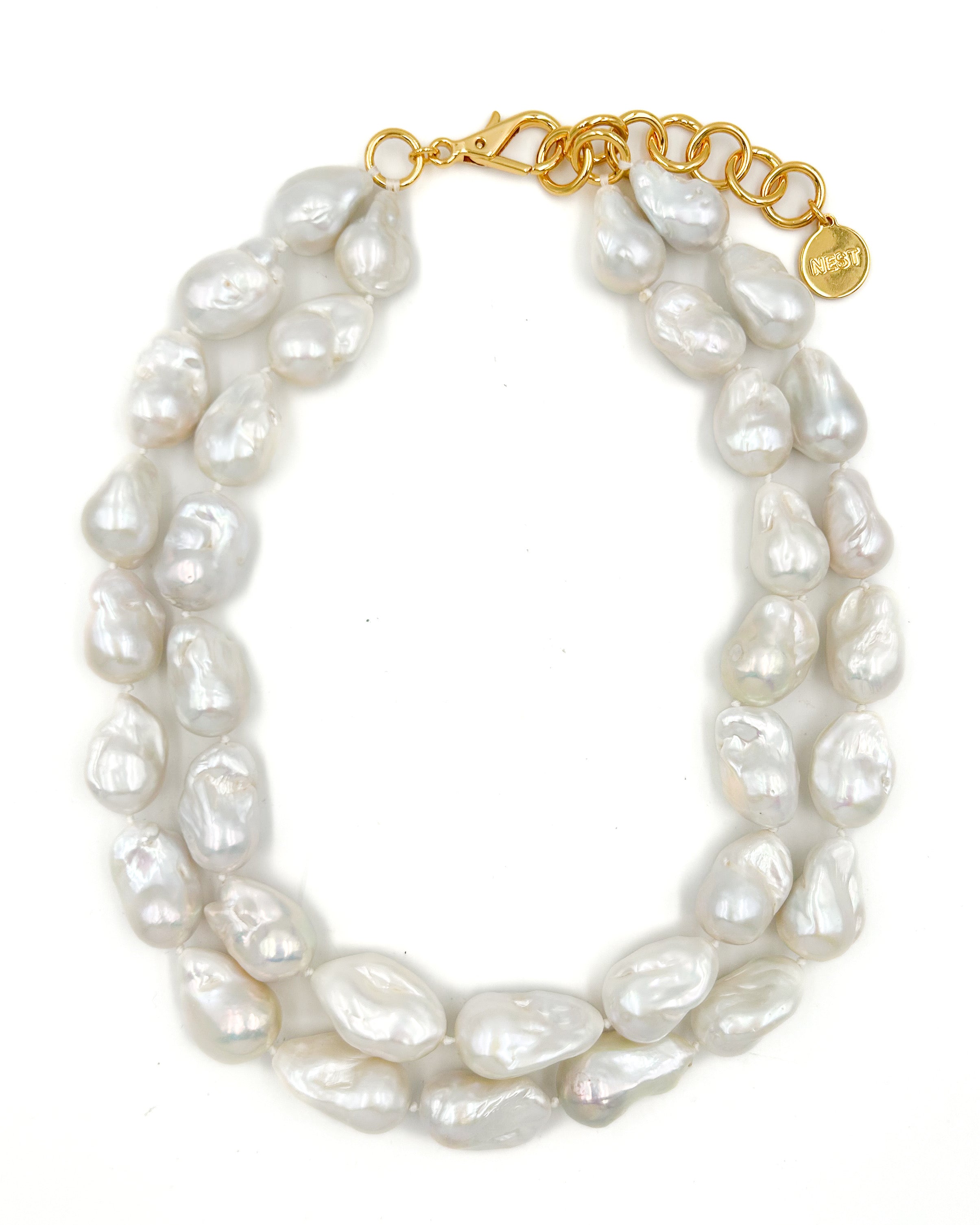 Baroque Pearl Double Strand Necklace