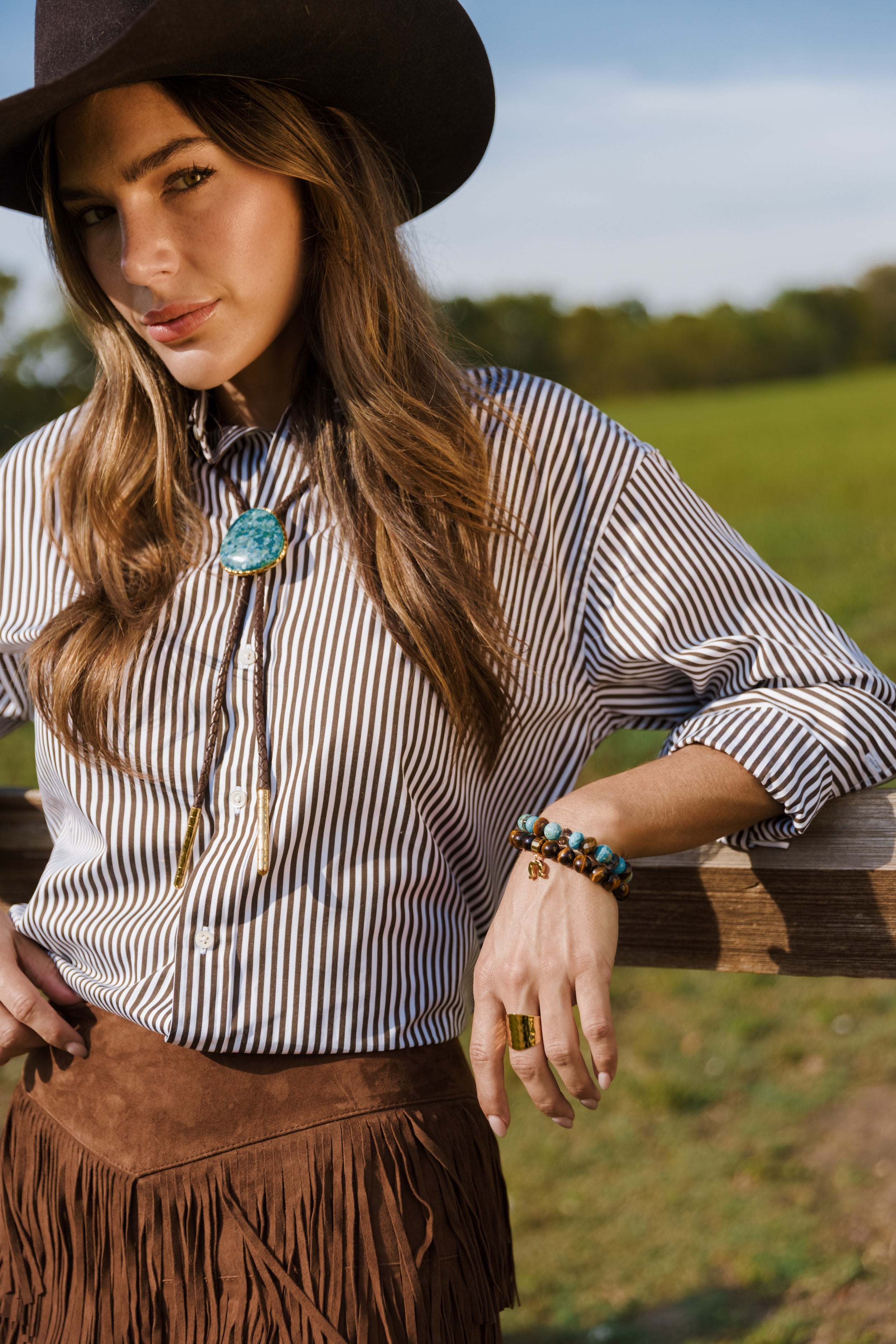 Turquoise Bolo Necklace