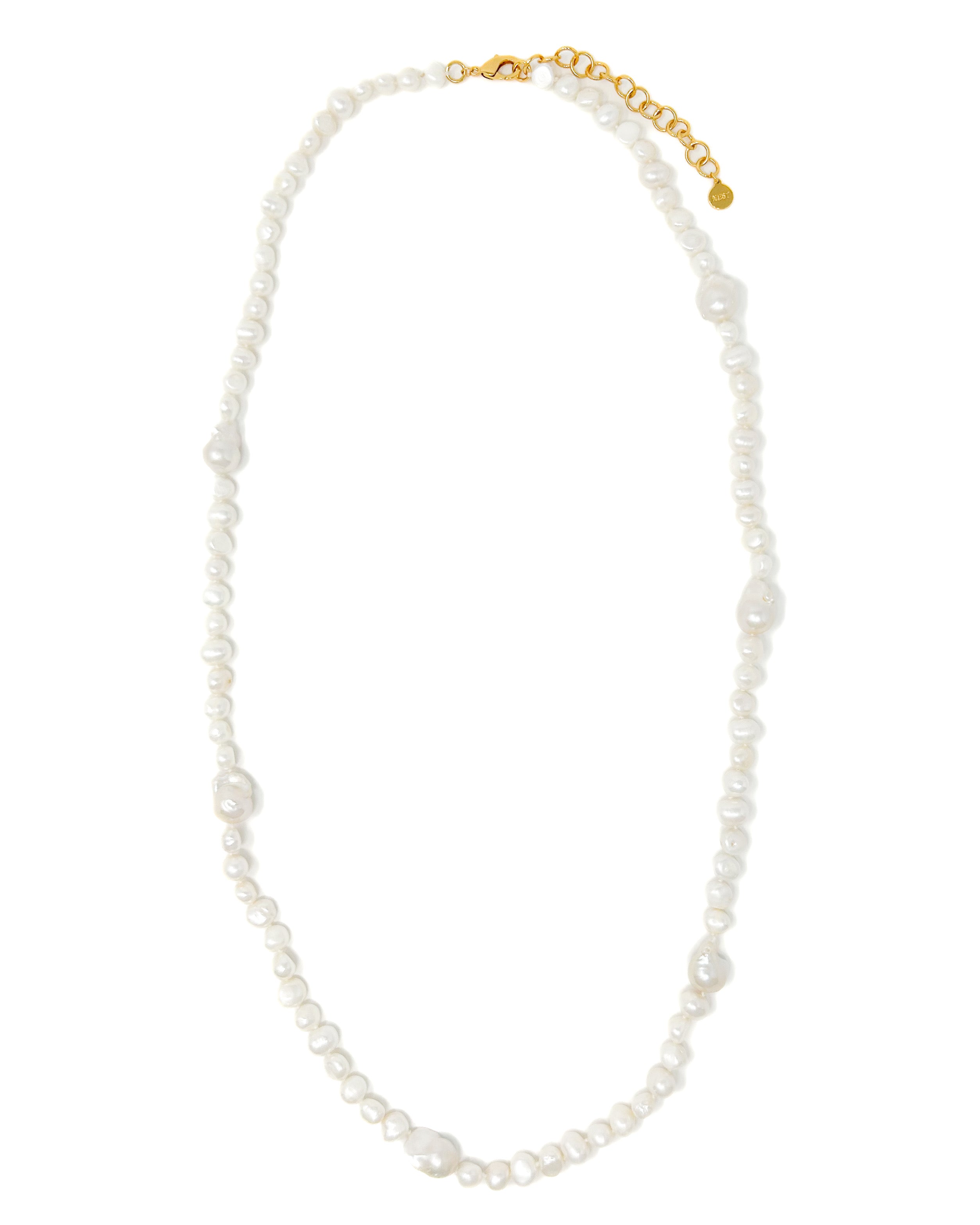 Baroque Pearl Long Strand Necklace