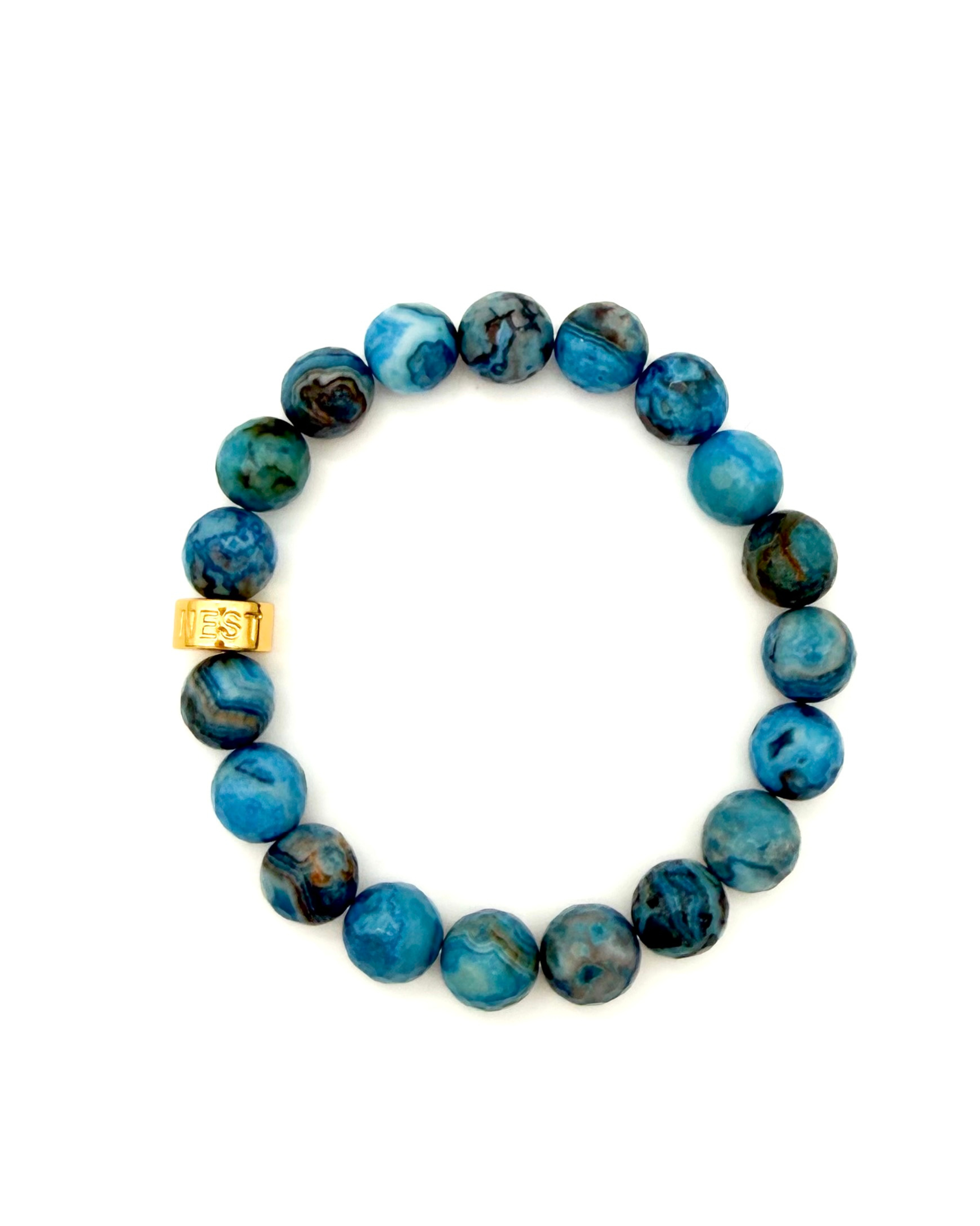Blue Agate Stretch Bracelet