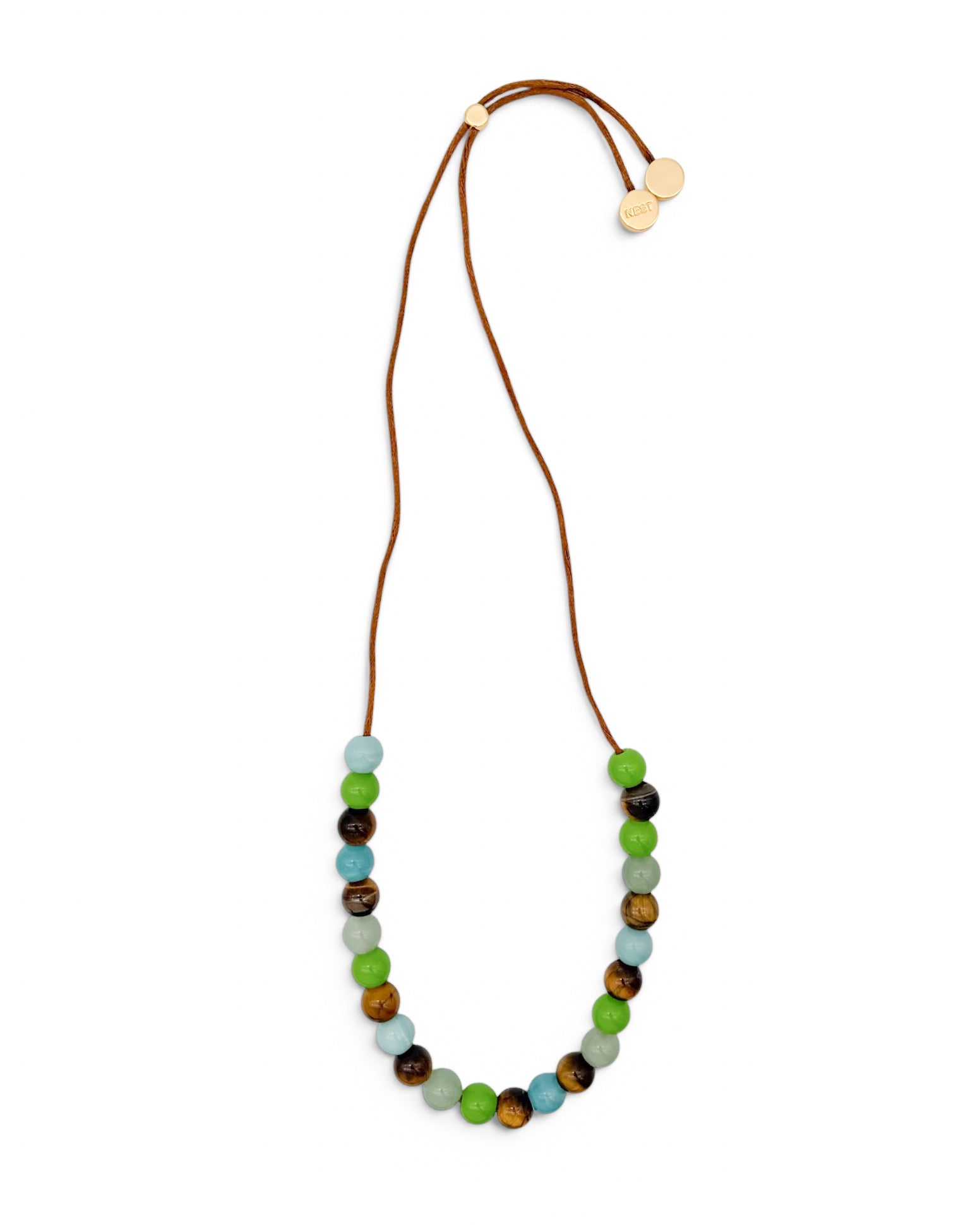 Gemstone Long Cord Necklace