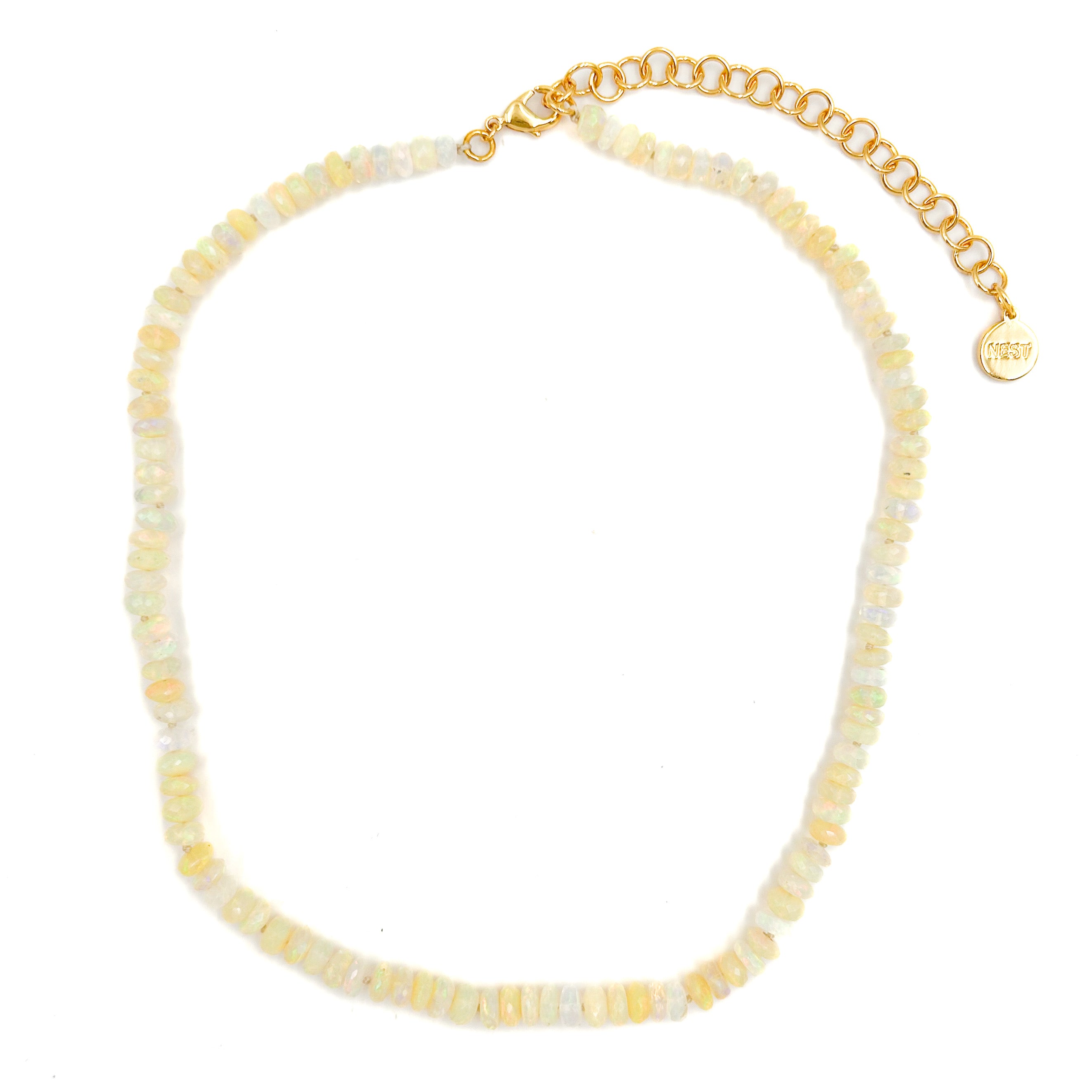 Ethiopian Opal Gemstone Strand Necklace