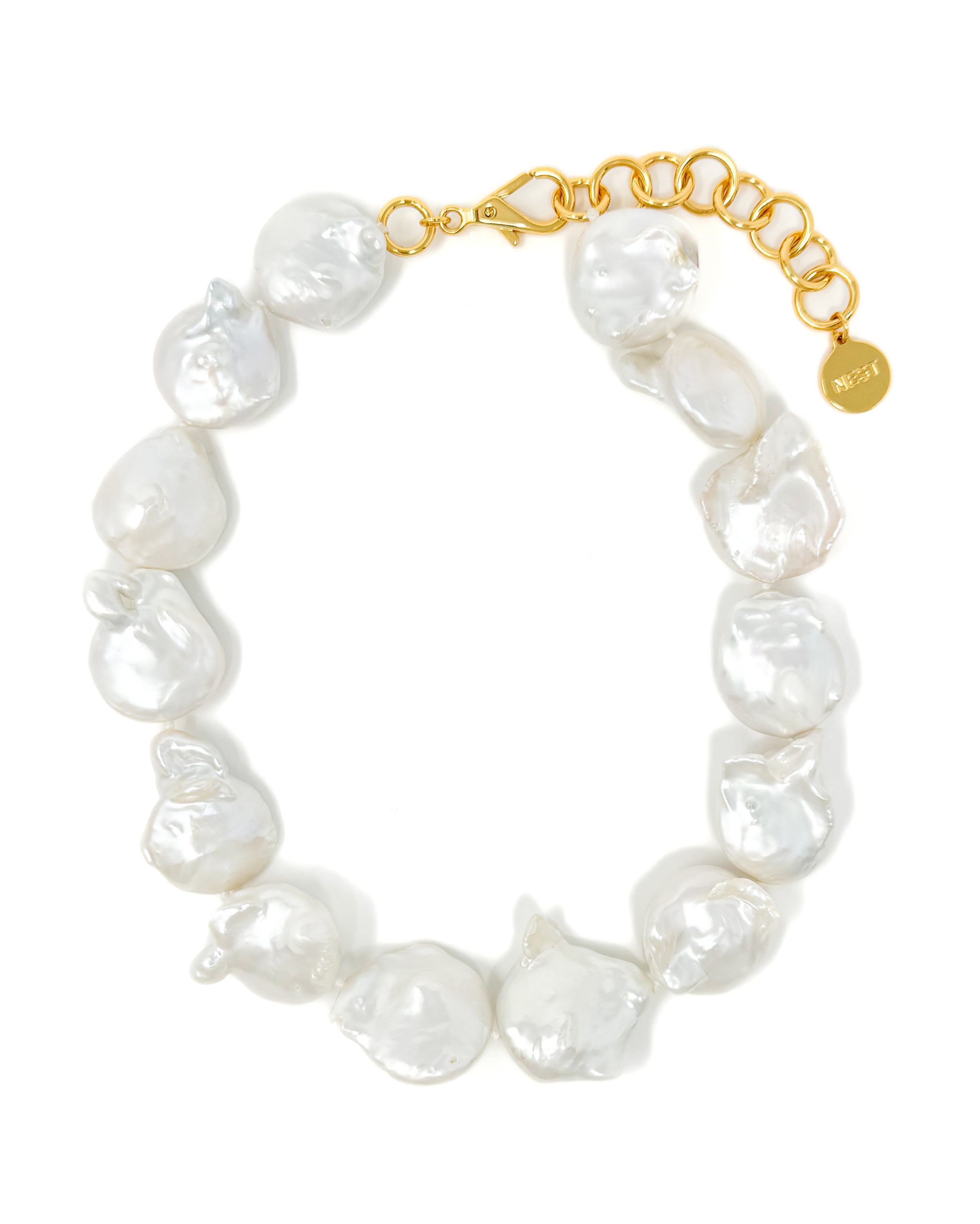 Baroque Pearl Statement Strand Necklace