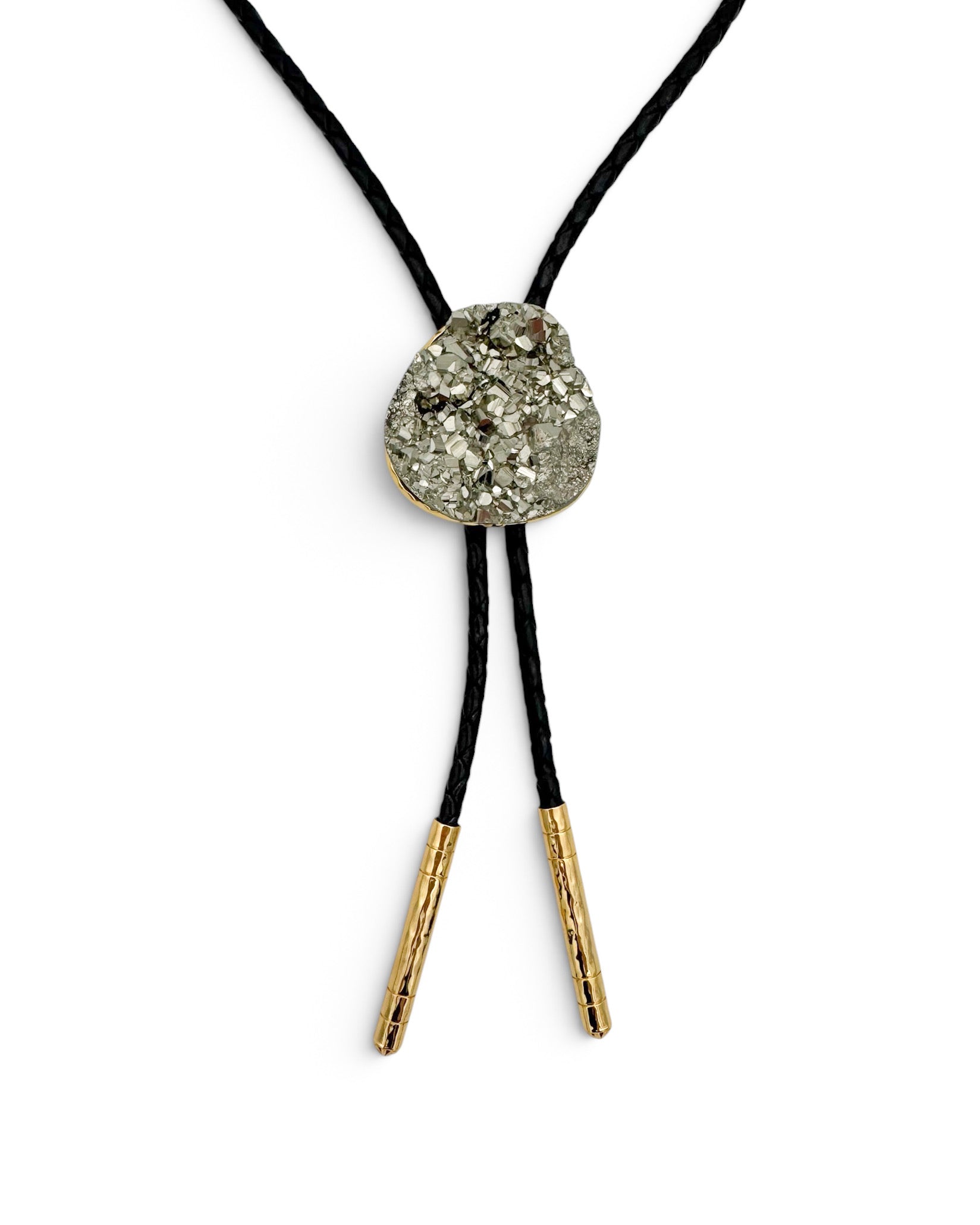 Pyrite Bolo Neckalce