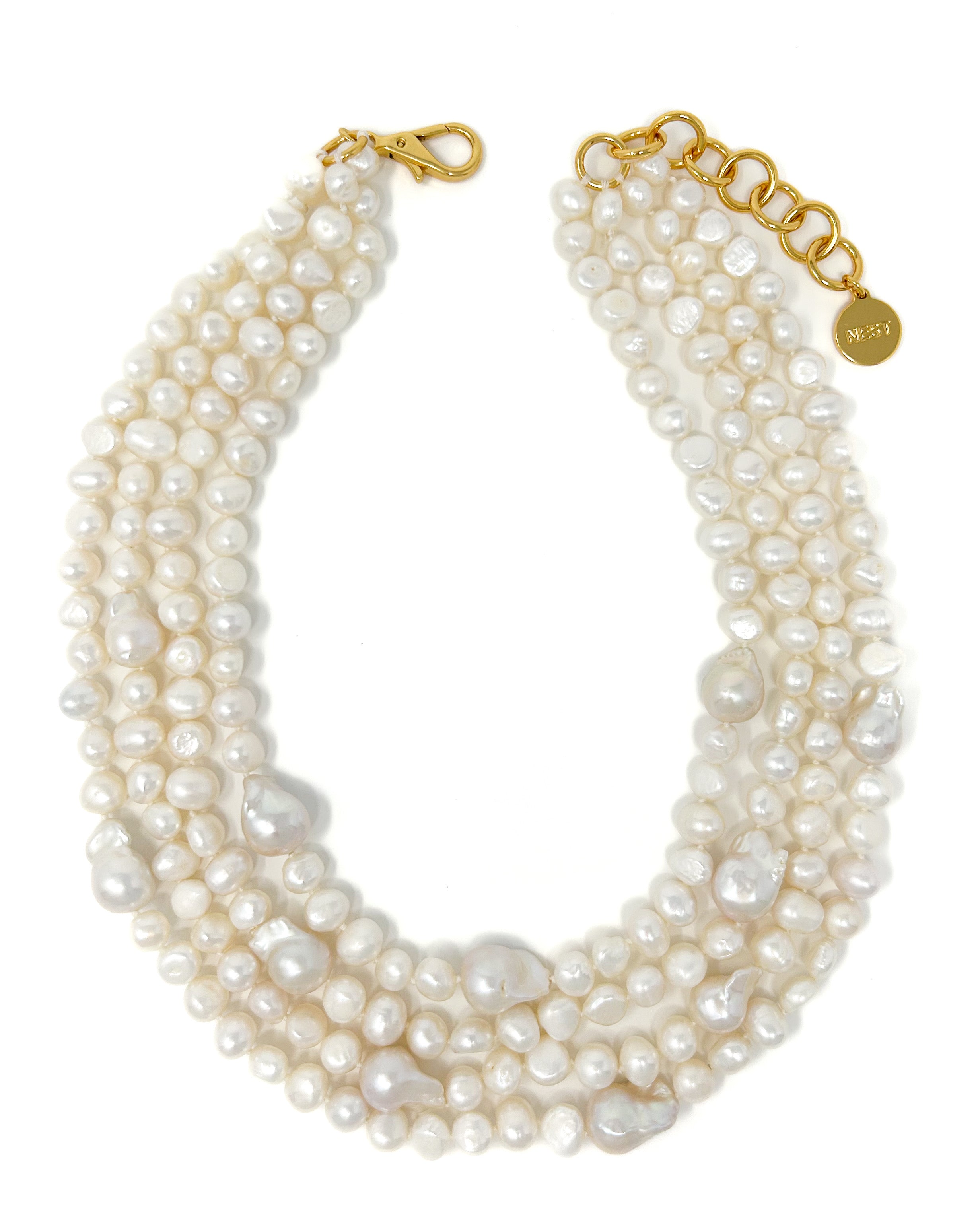 Baroque Pearl Multistrand Necklace