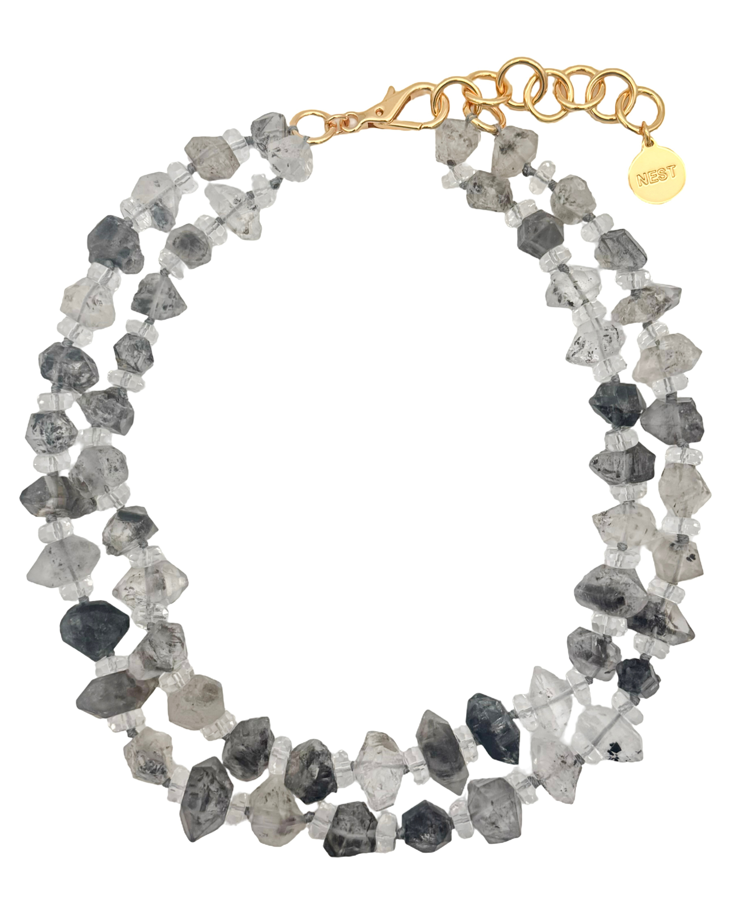 Tourmalinated Quartz Necklace