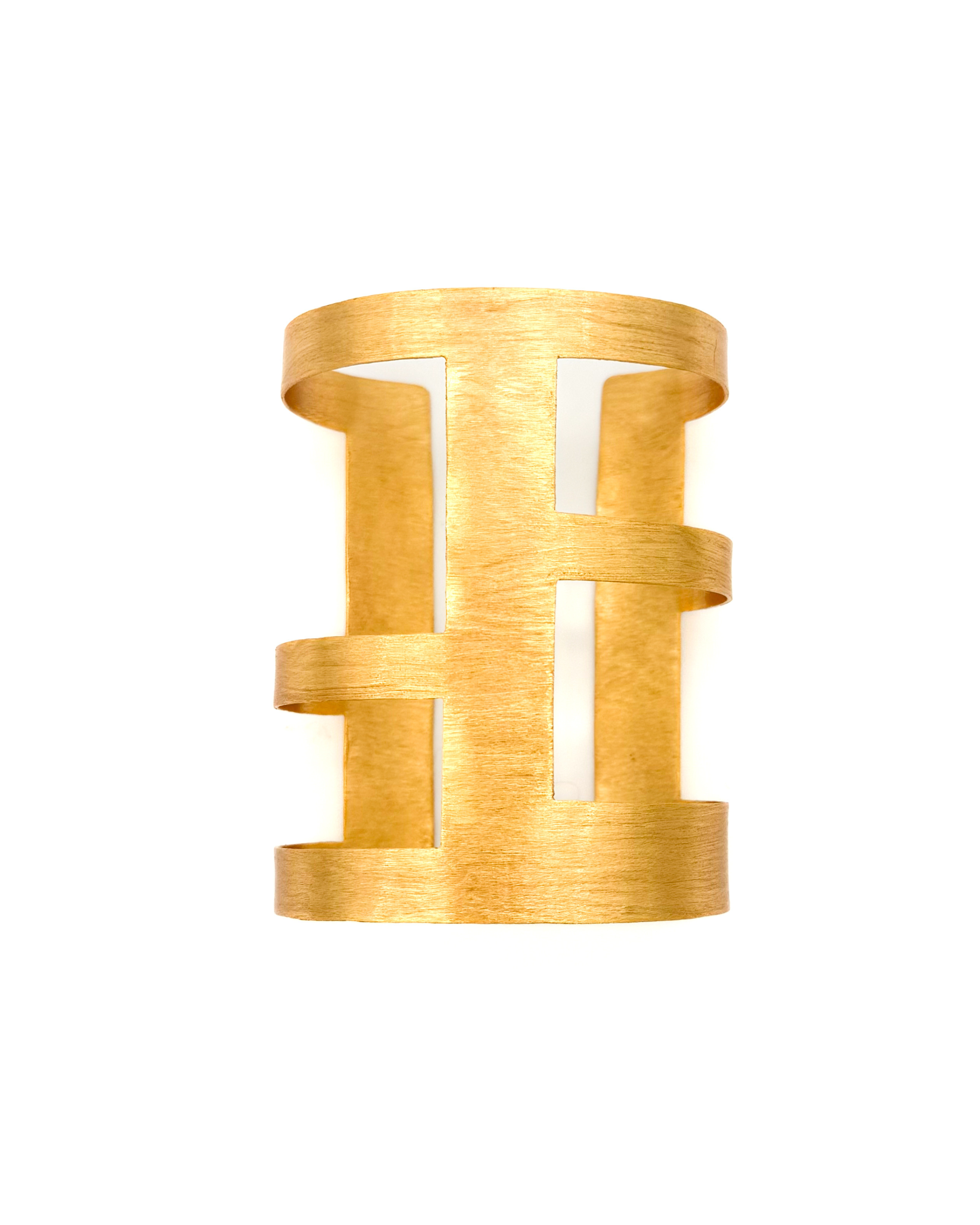 Brushed Gold Statement Cuff