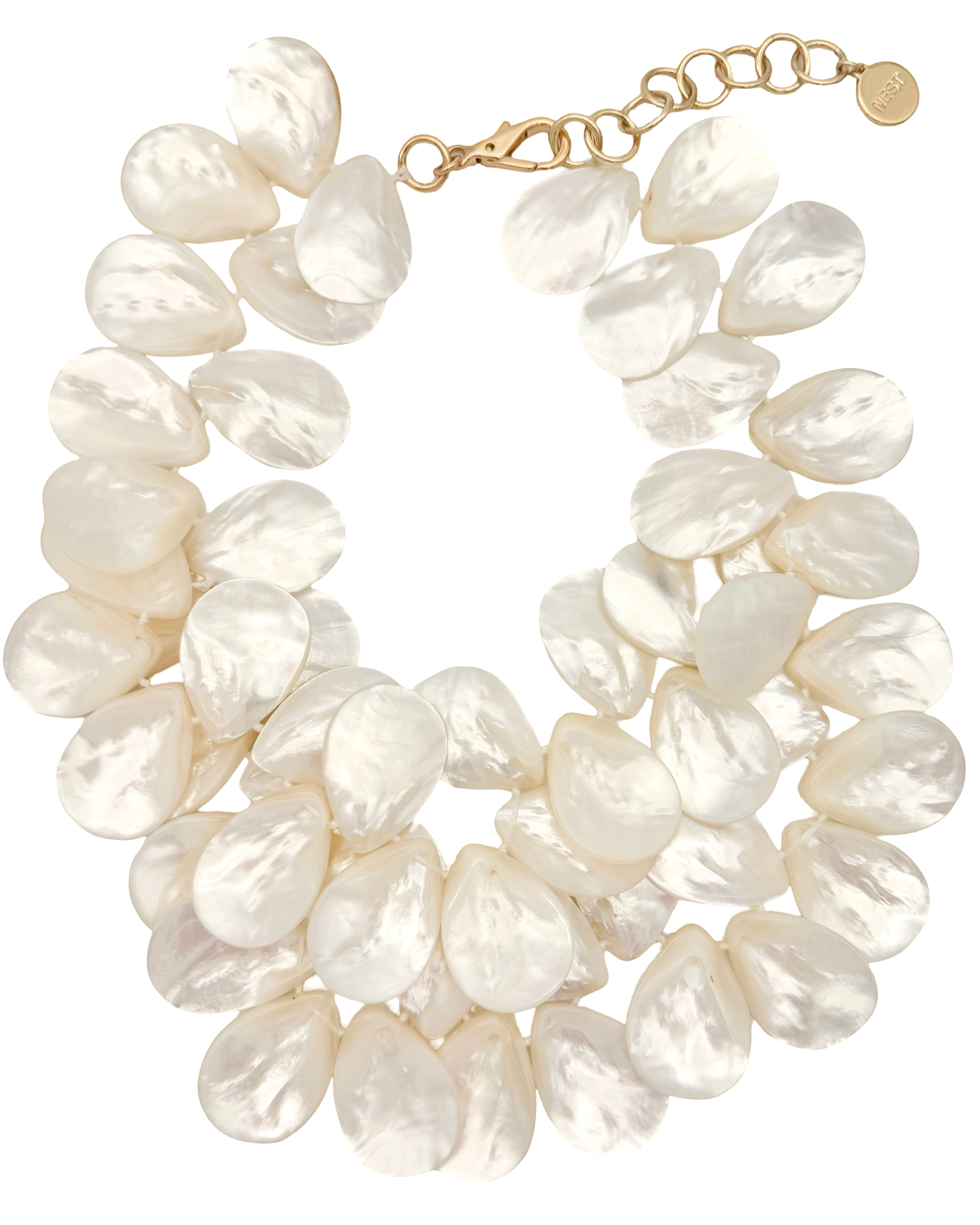 Mother of Pearl Cluster Necklace